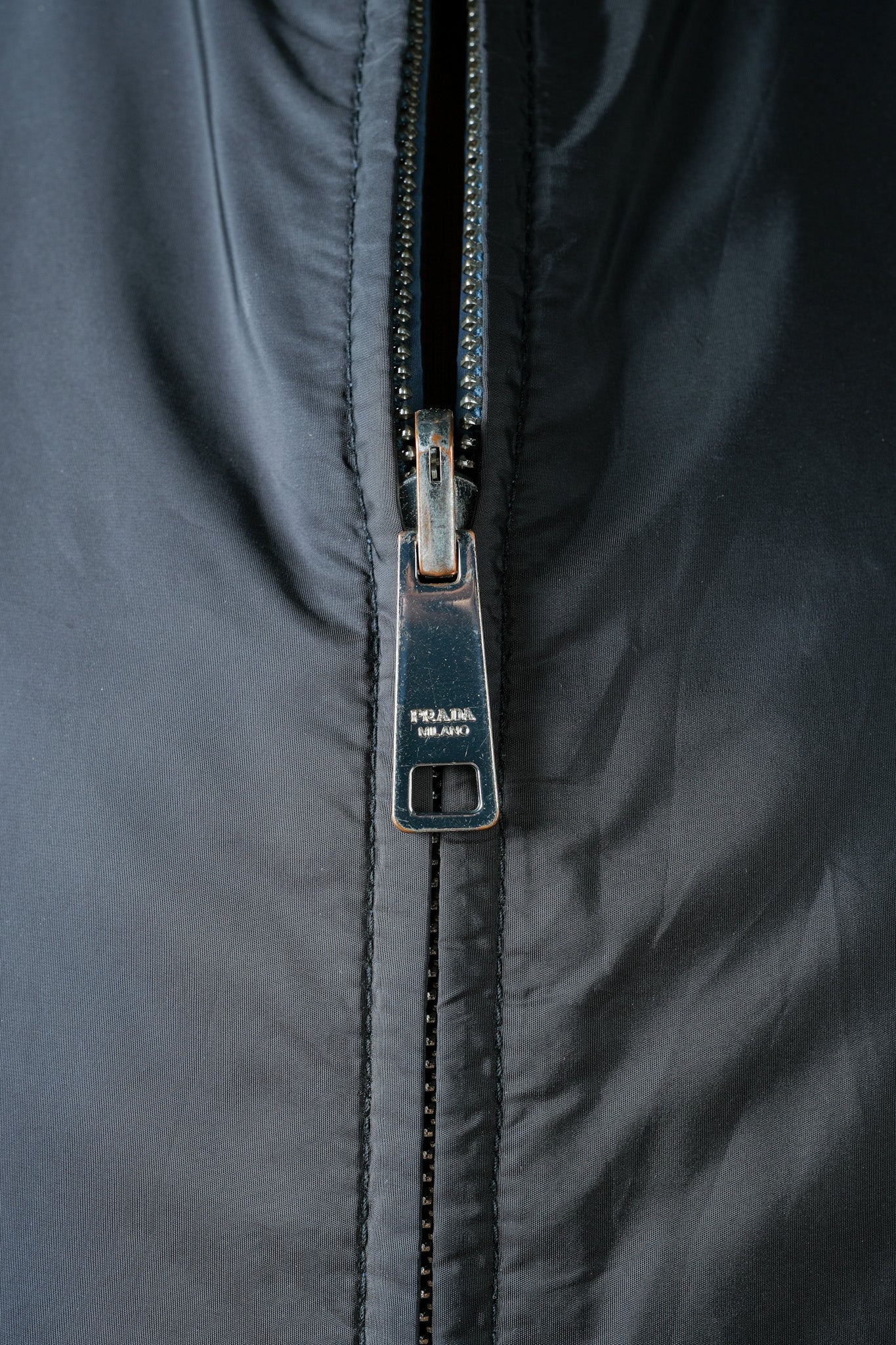 【~2010's】Old PRADA LINEA ROSSA Nylon Reversible Zip Up Jacket Size.48 "PRADA SPORT"