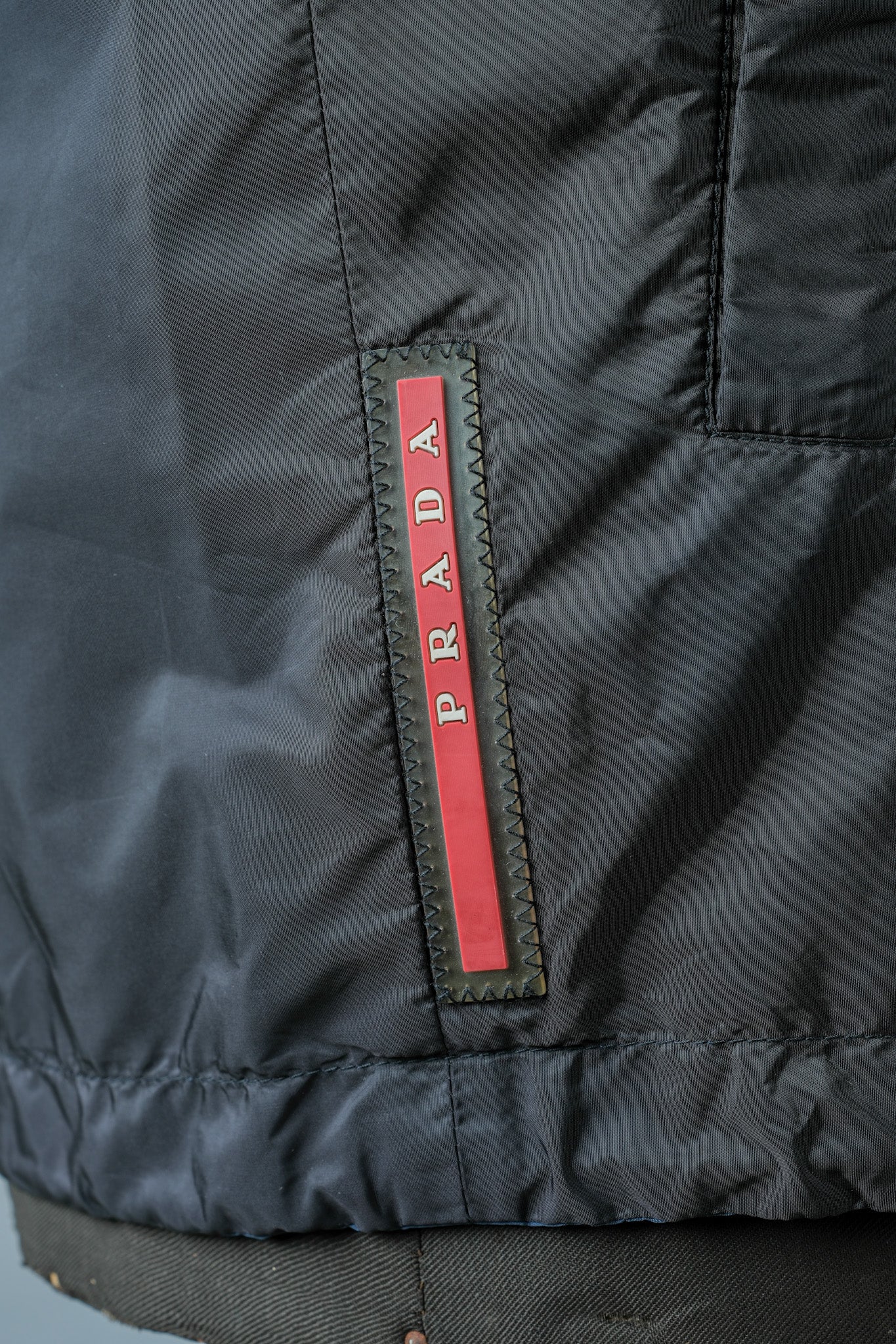 【~2010's】Old PRADA LINEA ROSSA Nylon Reversible Zip Up Jacket Size.48 "PRADA SPORT"