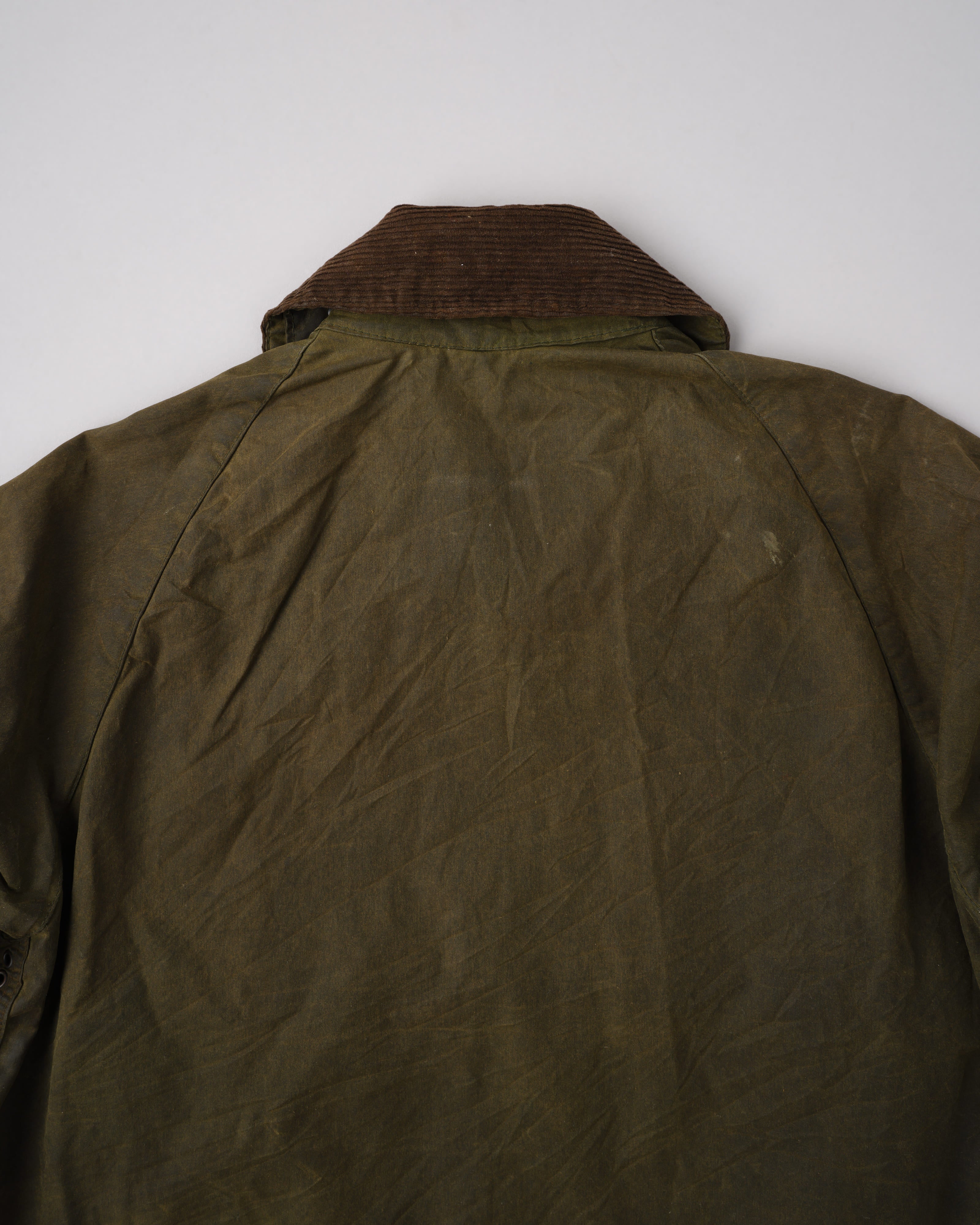 【~80's】Vintage Barbour Waxed Cotton Jacket "SPEY" 2 Crest Size.MEDIUM