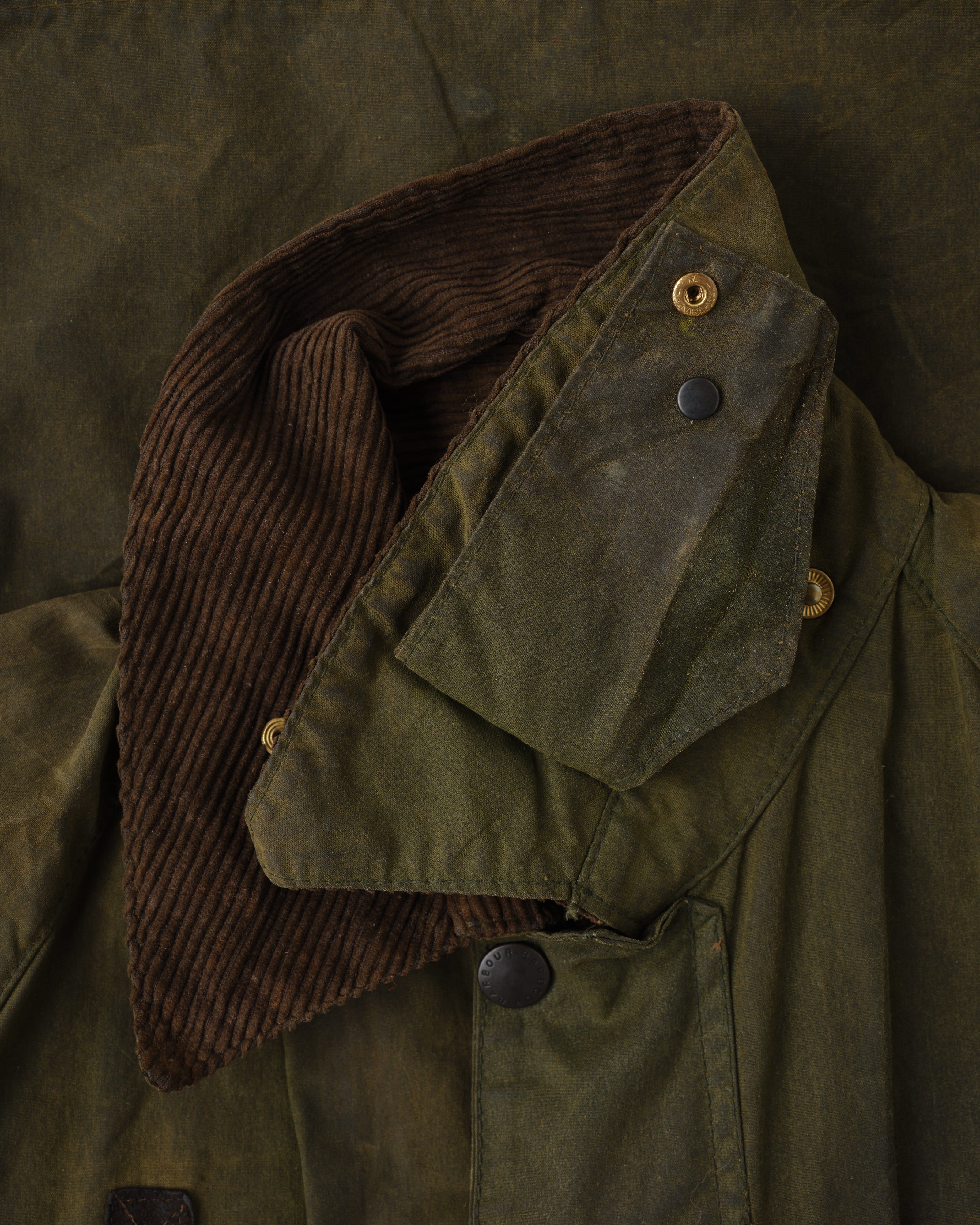 【~80's】Vintage Barbour Waxed Cotton Jacket "SPEY" 2 Crest Size.MEDIUM