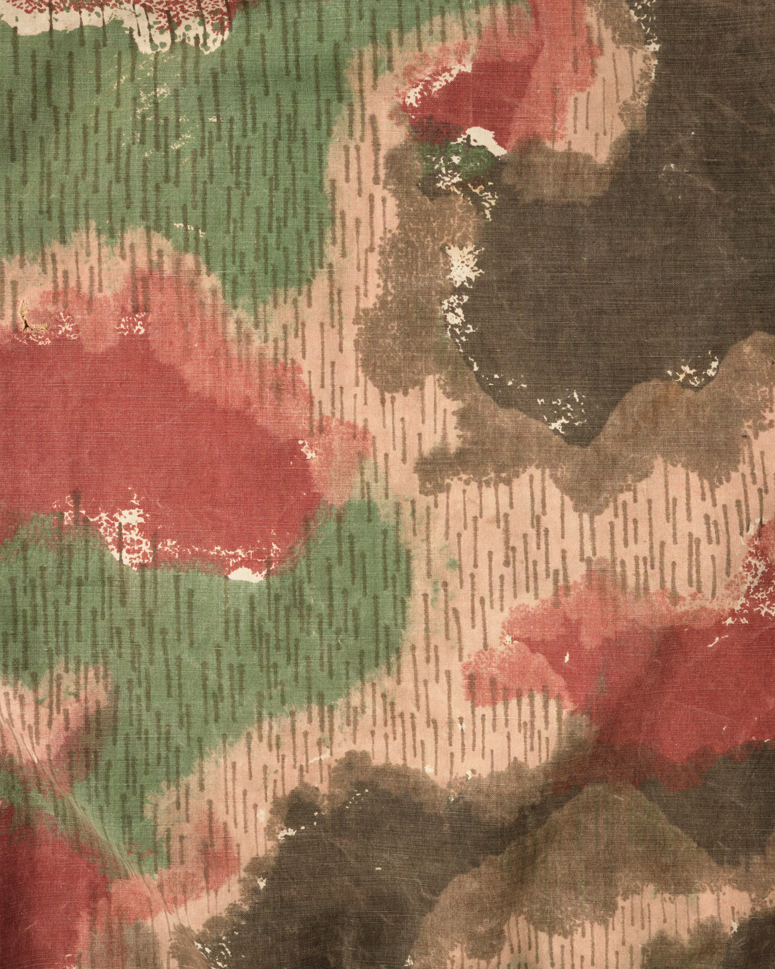 【~60's】Czechoslovakian Army Sumpfmuster Pattern Camouflage Raglan Sleeve Zip Up Hooded Jacket "Localmade"