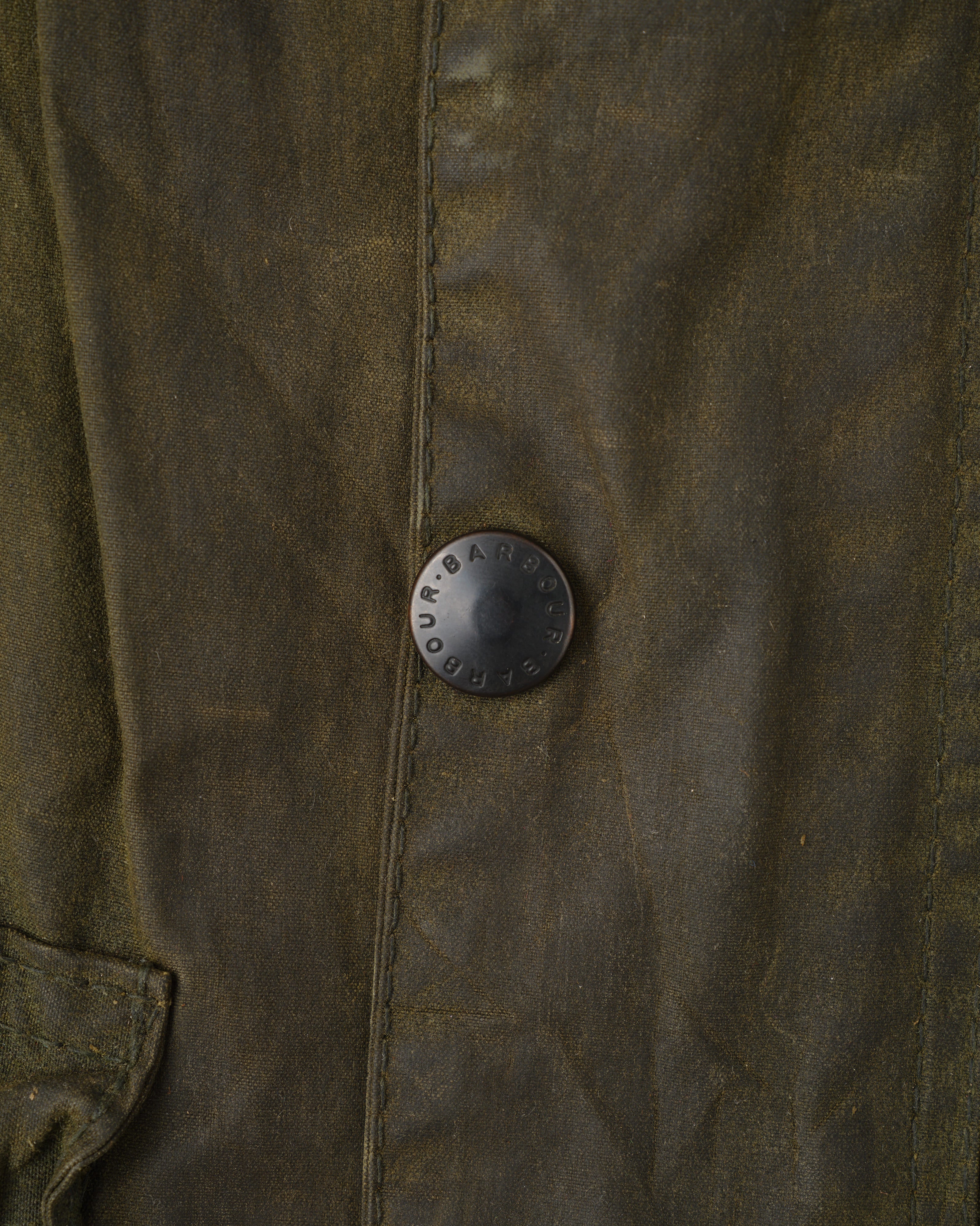 【~80's】Vintage Barbour Waxed Cotton Jacket "SPEY" 2 Crest Size.MEDIUM