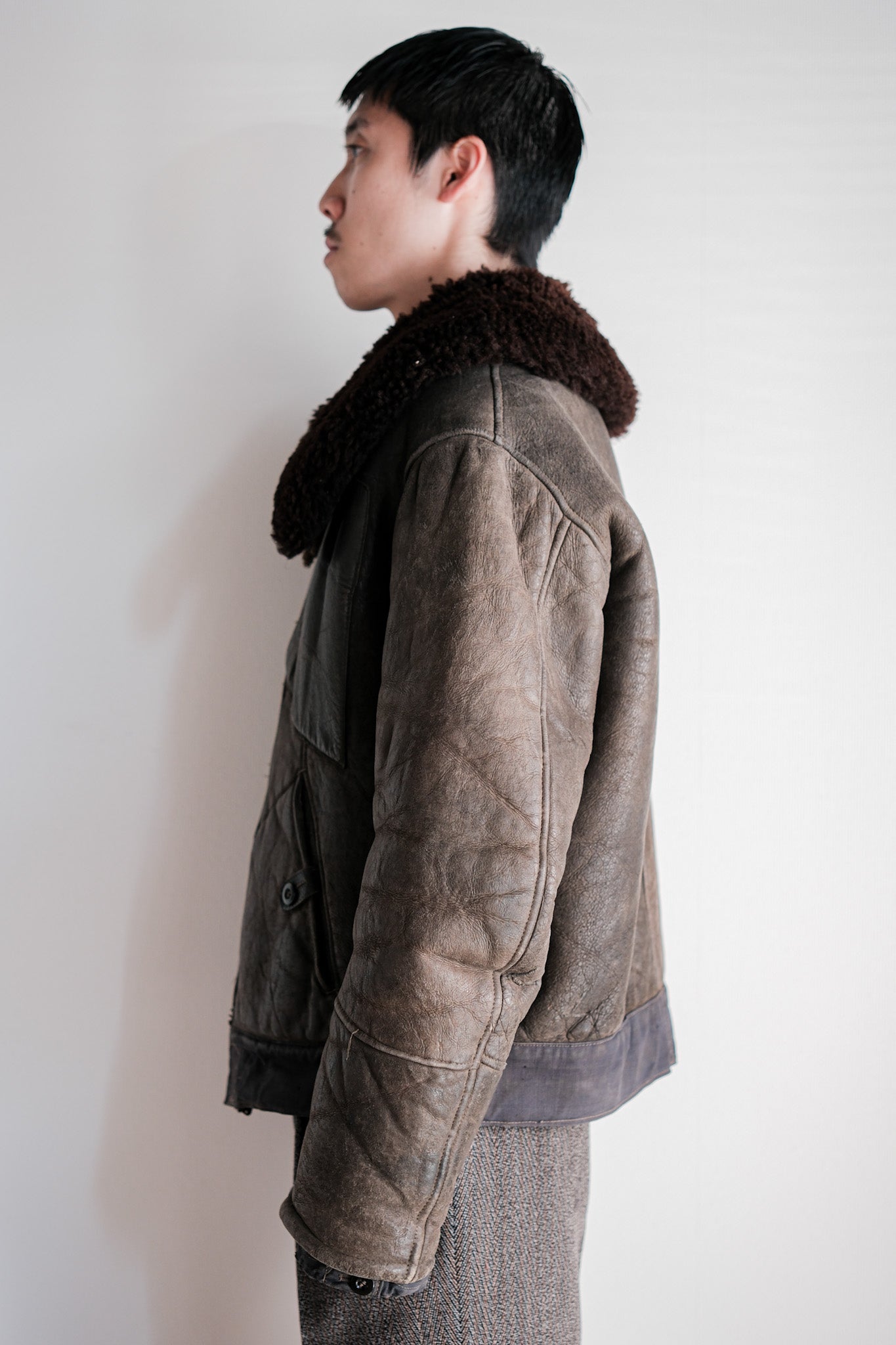 【~40's】WWⅡ German Air Force Winter Flight Jacket "Luftwaffe"