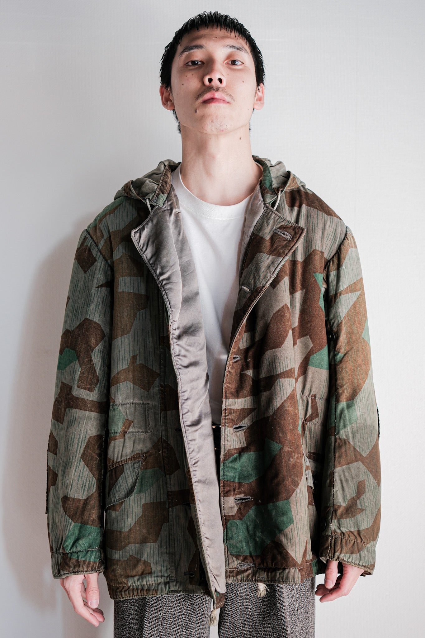 【~40's】WWⅡ German Army Splinter Camouflage 43 Pattern Winter Parka