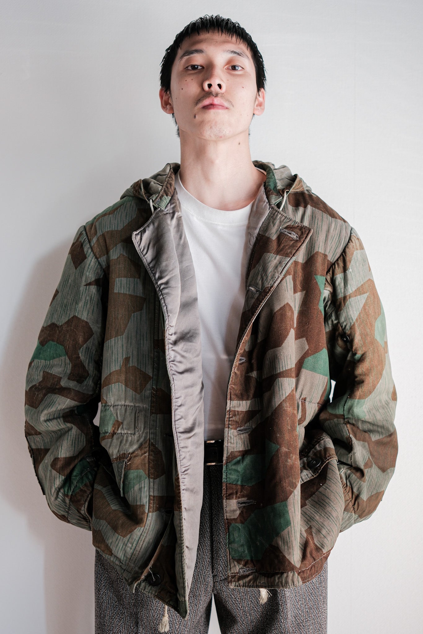 【~40's】WWⅡ German Army Splinter Camouflage 43 Pattern Winter Parka