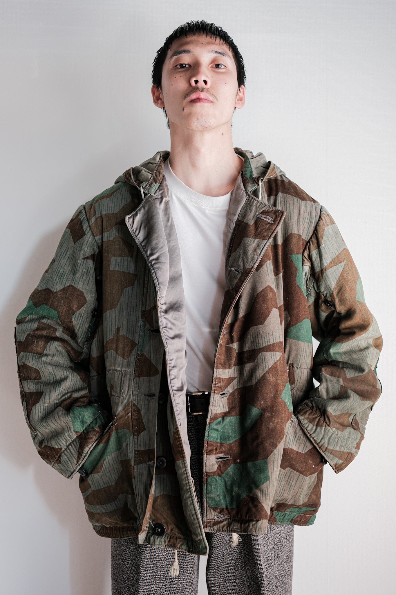 【~40's】WWⅡ German Army Splinter Camouflage 43 Pattern Winter Parka