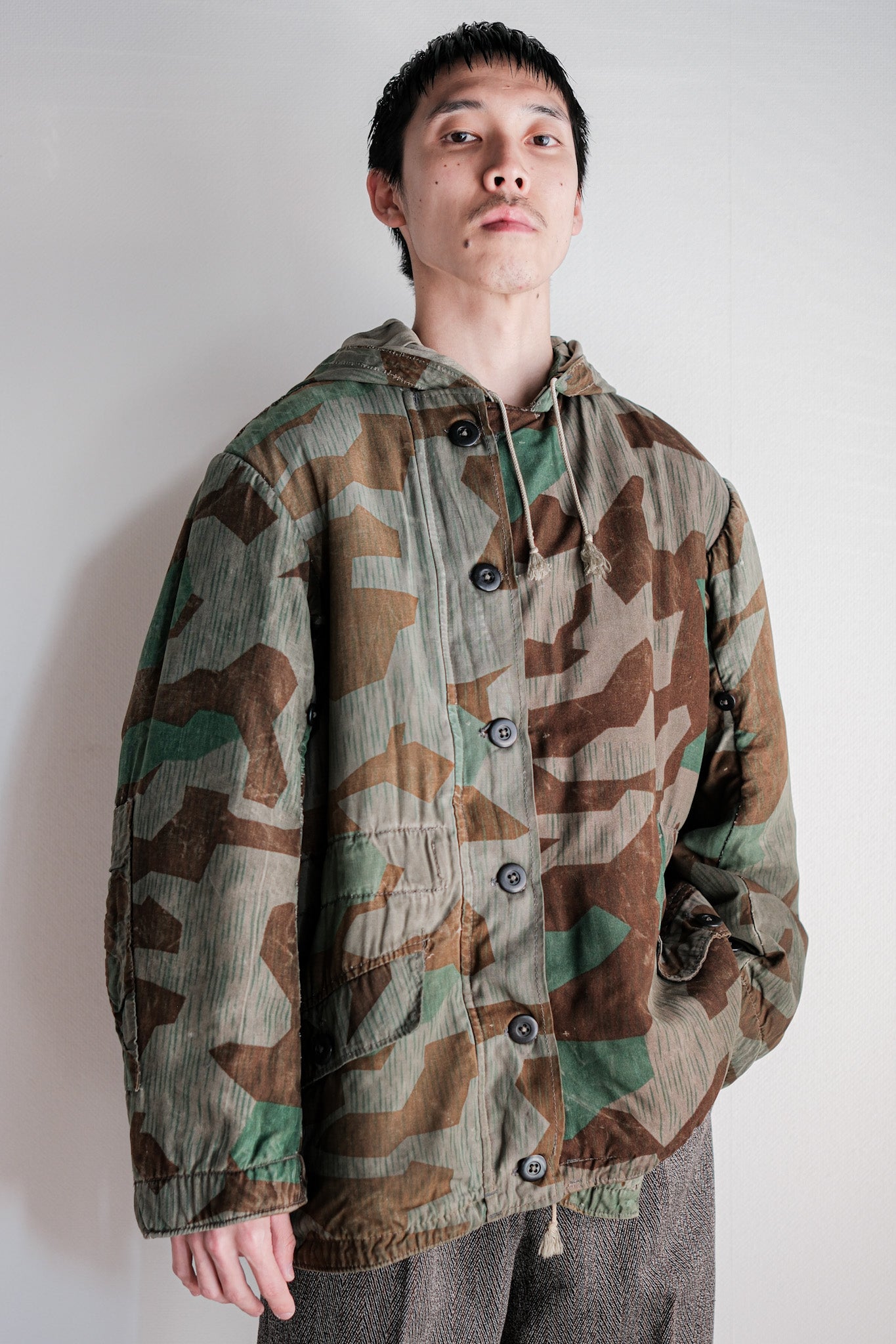 【~40's】WWⅡ German Army Splinter Camouflage 43 Pattern Winter Parka