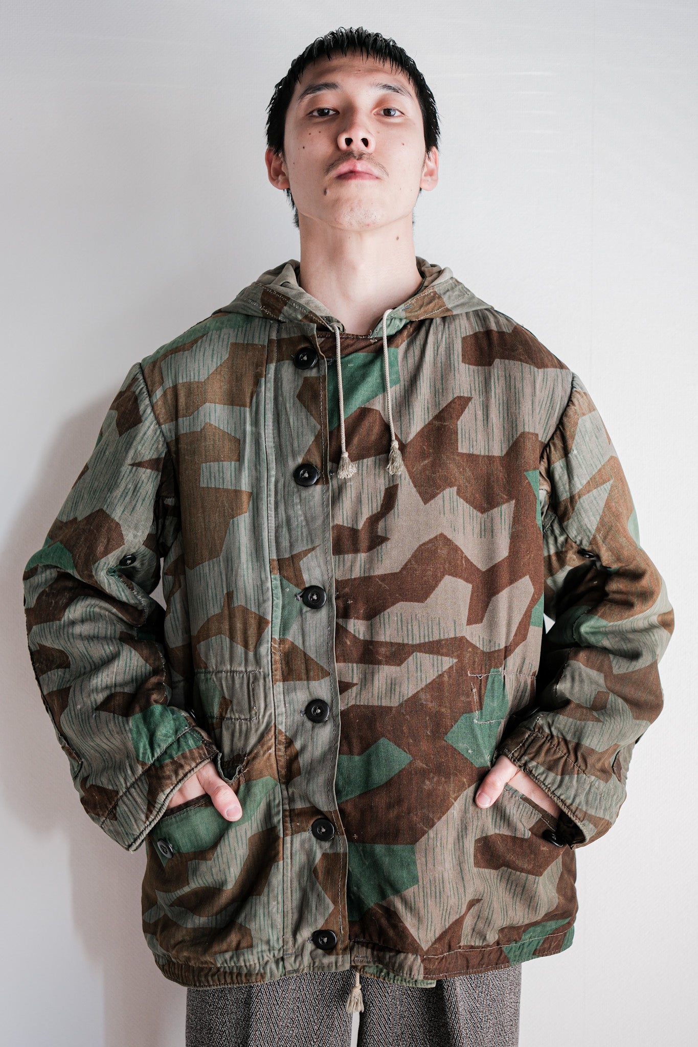 【~40's】WWⅡ German Army Splinter Camouflage 43 Pattern Winter Parka