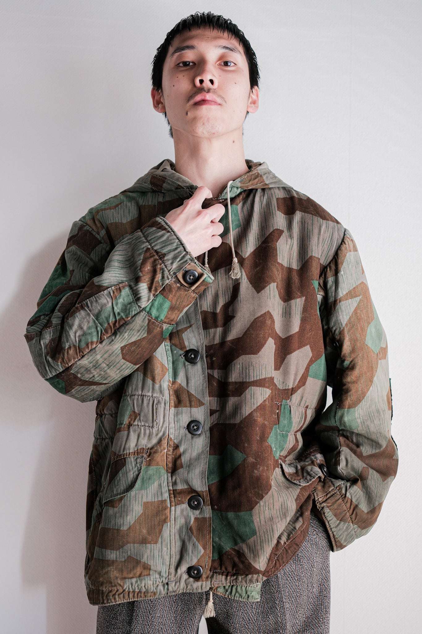 【~40's】WWⅡ German Army Splinter Camouflage 43 Pattern Winter Parka