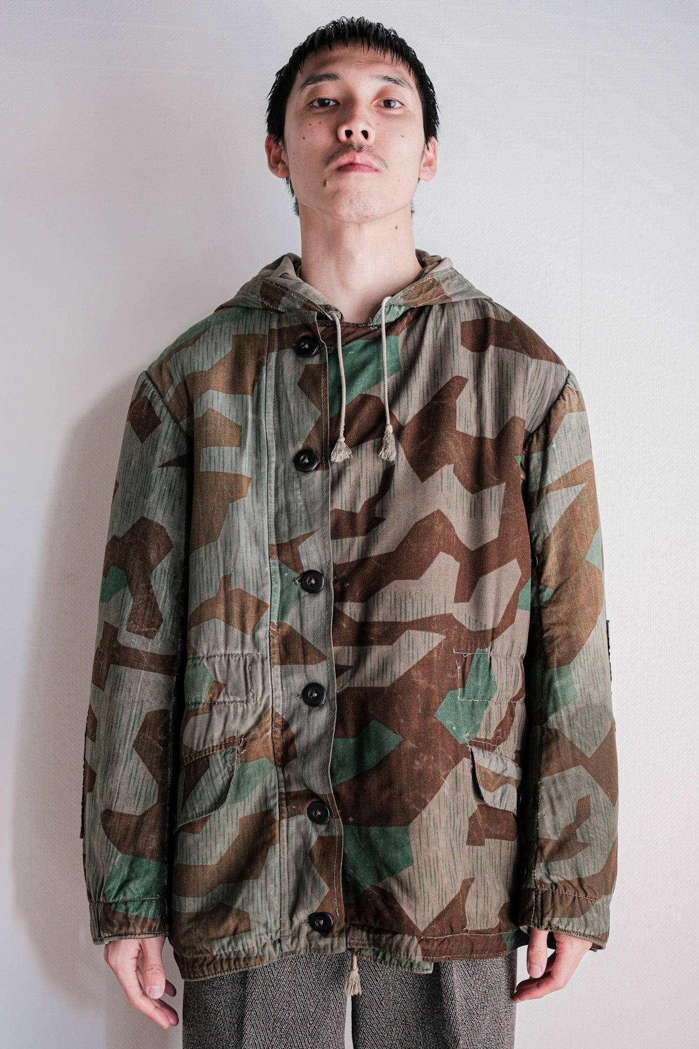 【~40's】WWⅡ German Army Splinter Camouflage 43 Pattern Winter Parka