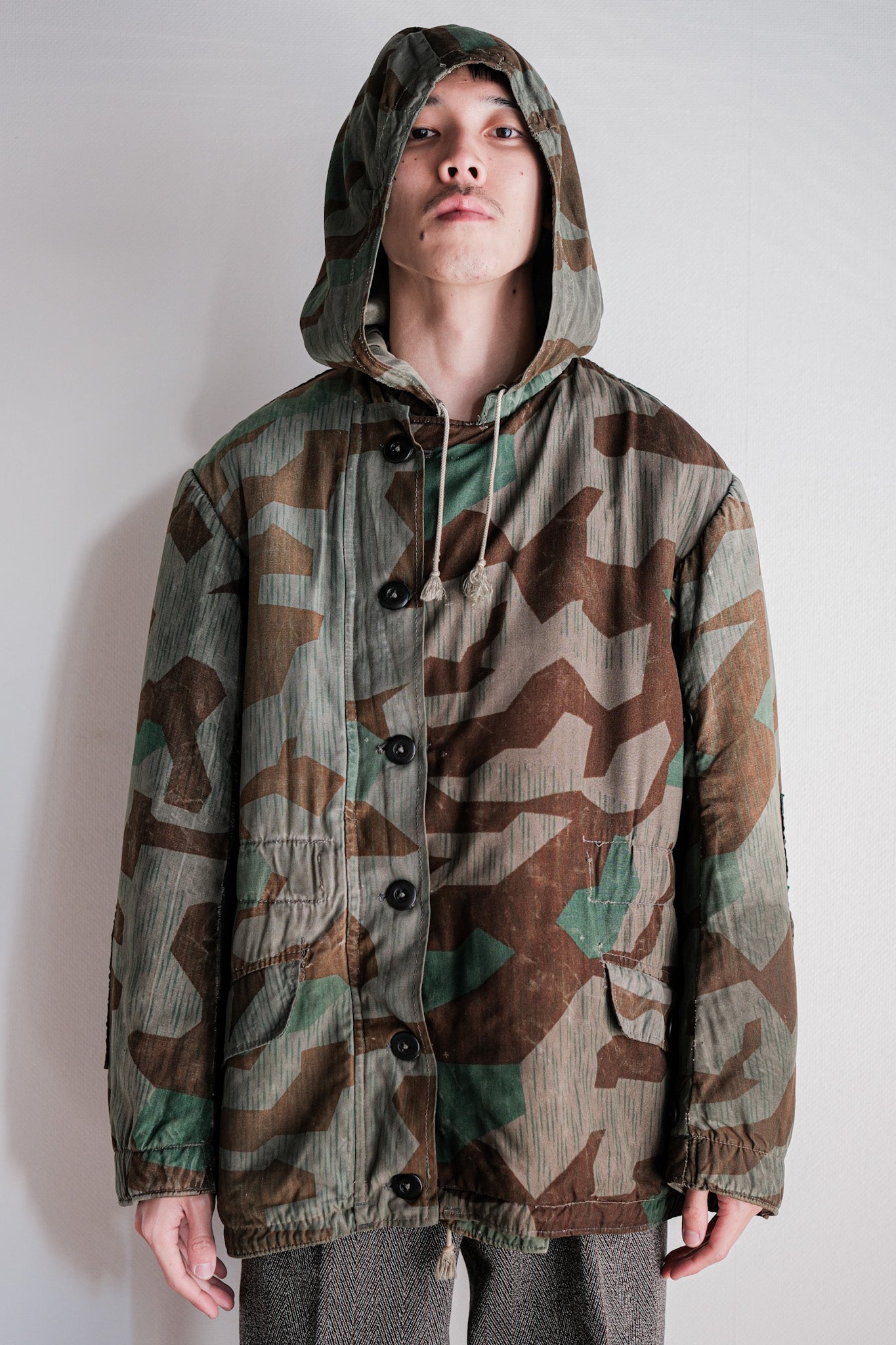 【~40's】WWⅡ German Army Splinter Camouflage 43 Pattern Winter Parka