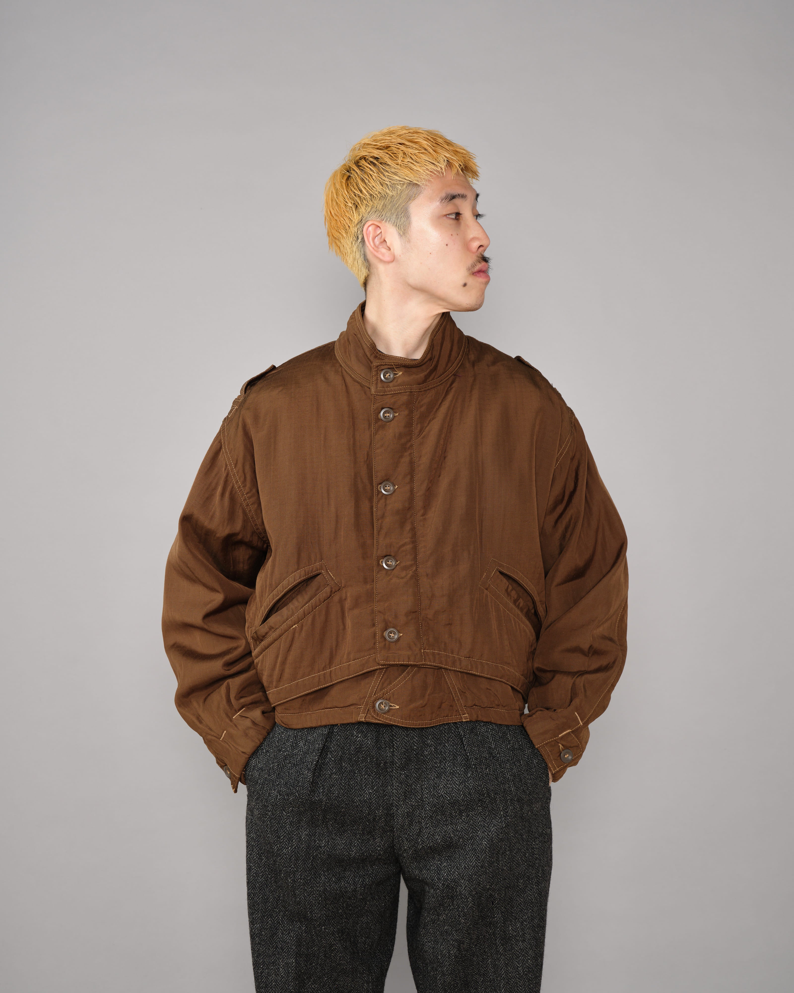 【~80's】Old Marithé François Girbaud Closed Deformed Design Short Jacket Size.46