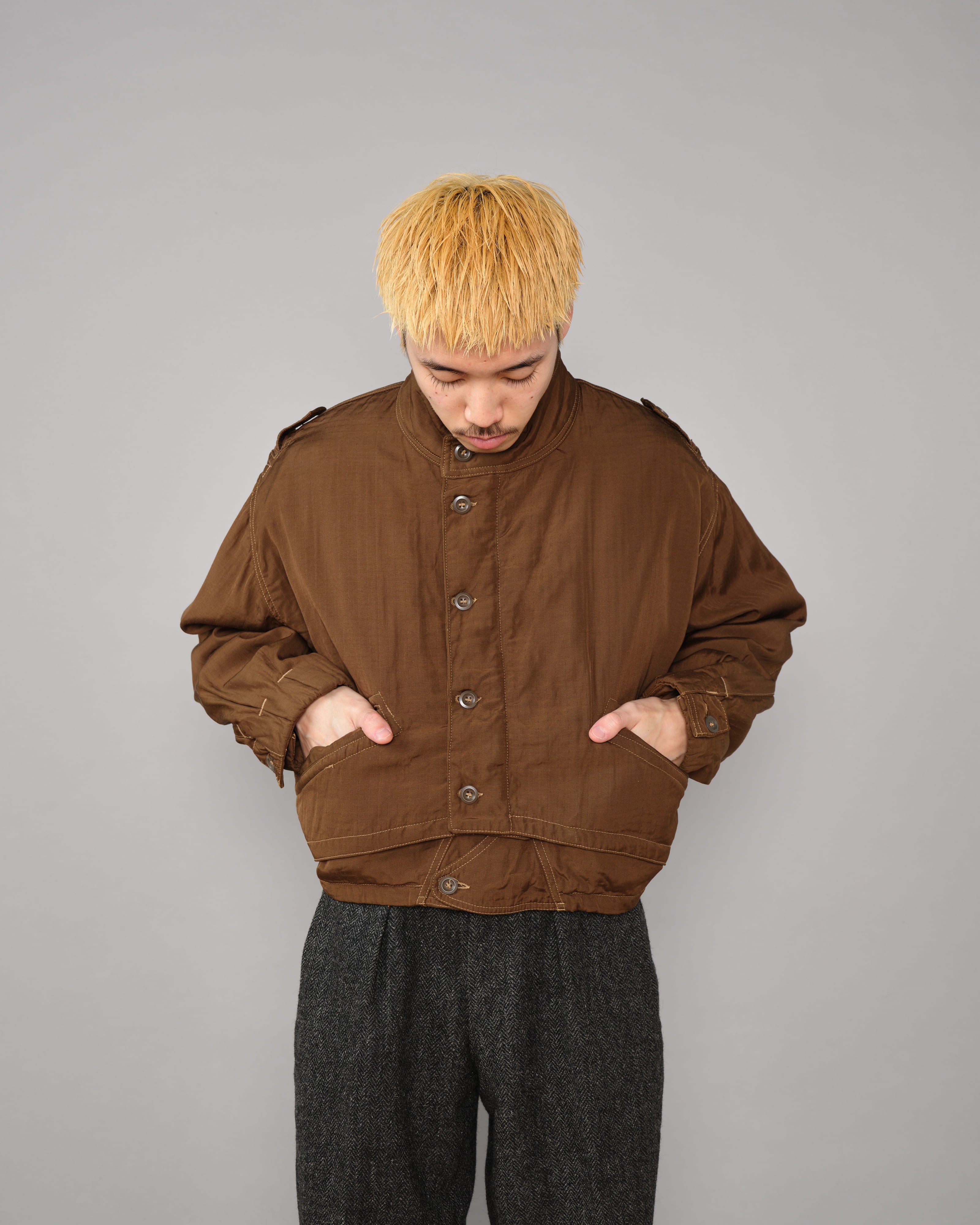 【~80's】Old Marithé François Girbaud Closed Deformed Design Short Jacket Size.46