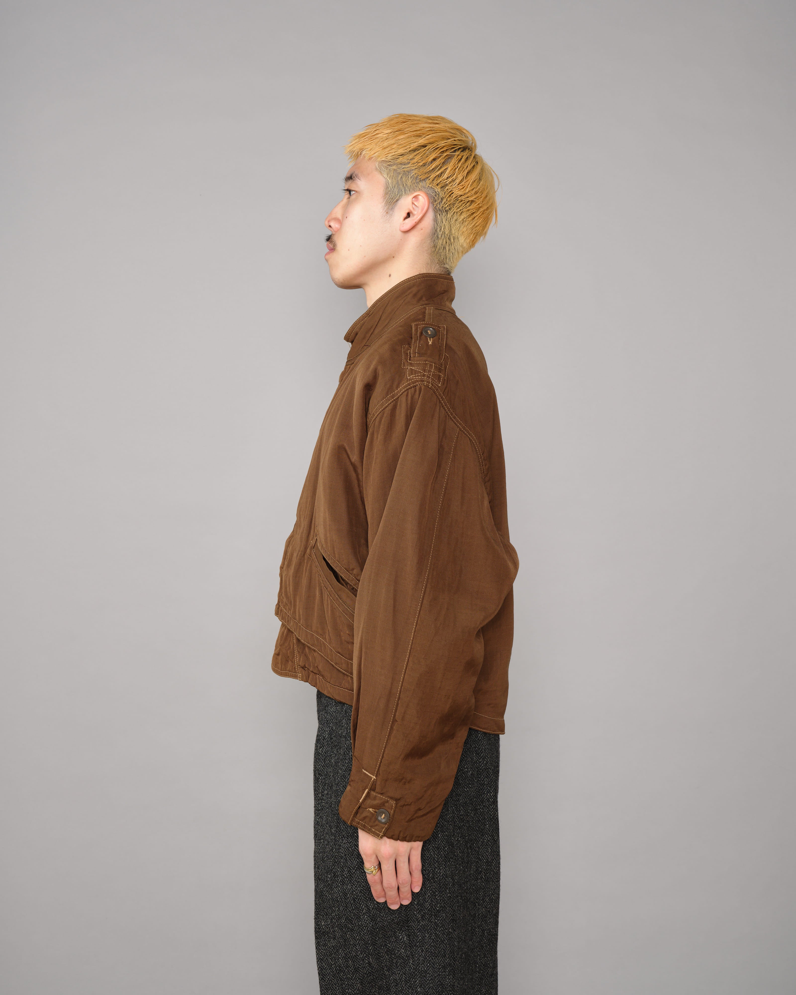 【~80's】Old Marithé François Girbaud Closed Deformed Design Short Jacket Size.46