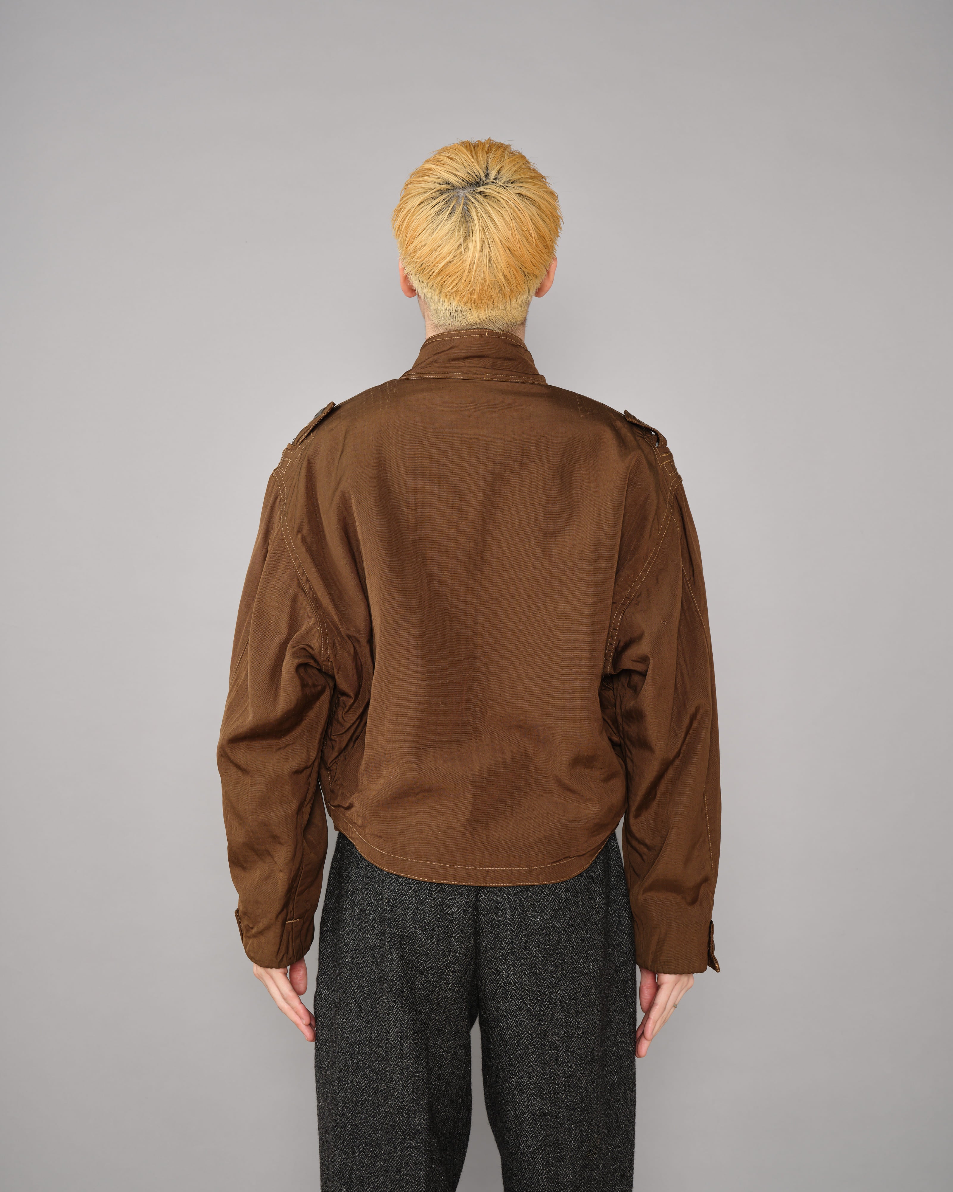 【~80's】Old Marithé François Girbaud Closed Deformed Design Short Jacket Size.46