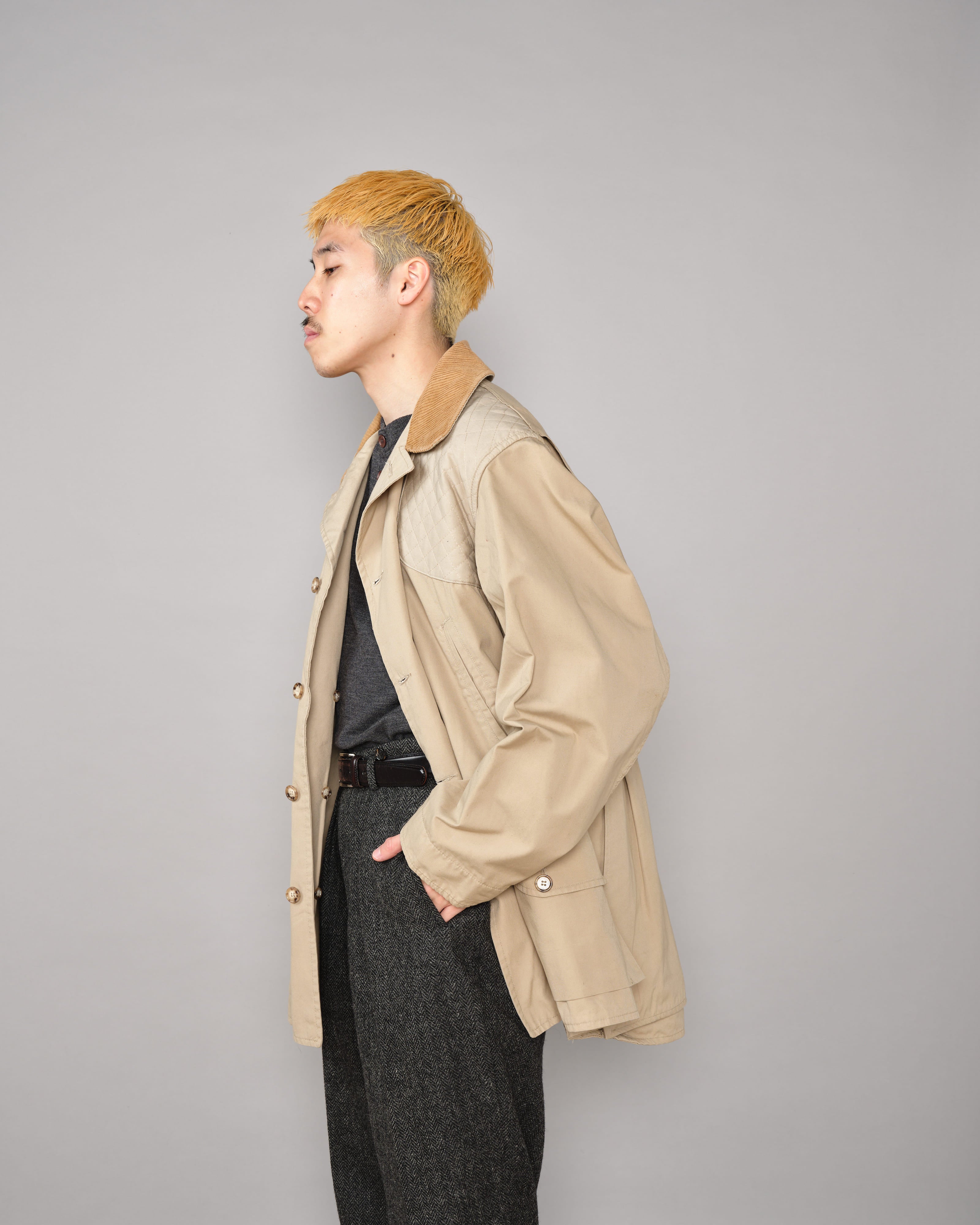 【~80's】Vintage Willis&Geiger Bush Poplin Quail Coat Size.44 "Made in U.S.A."