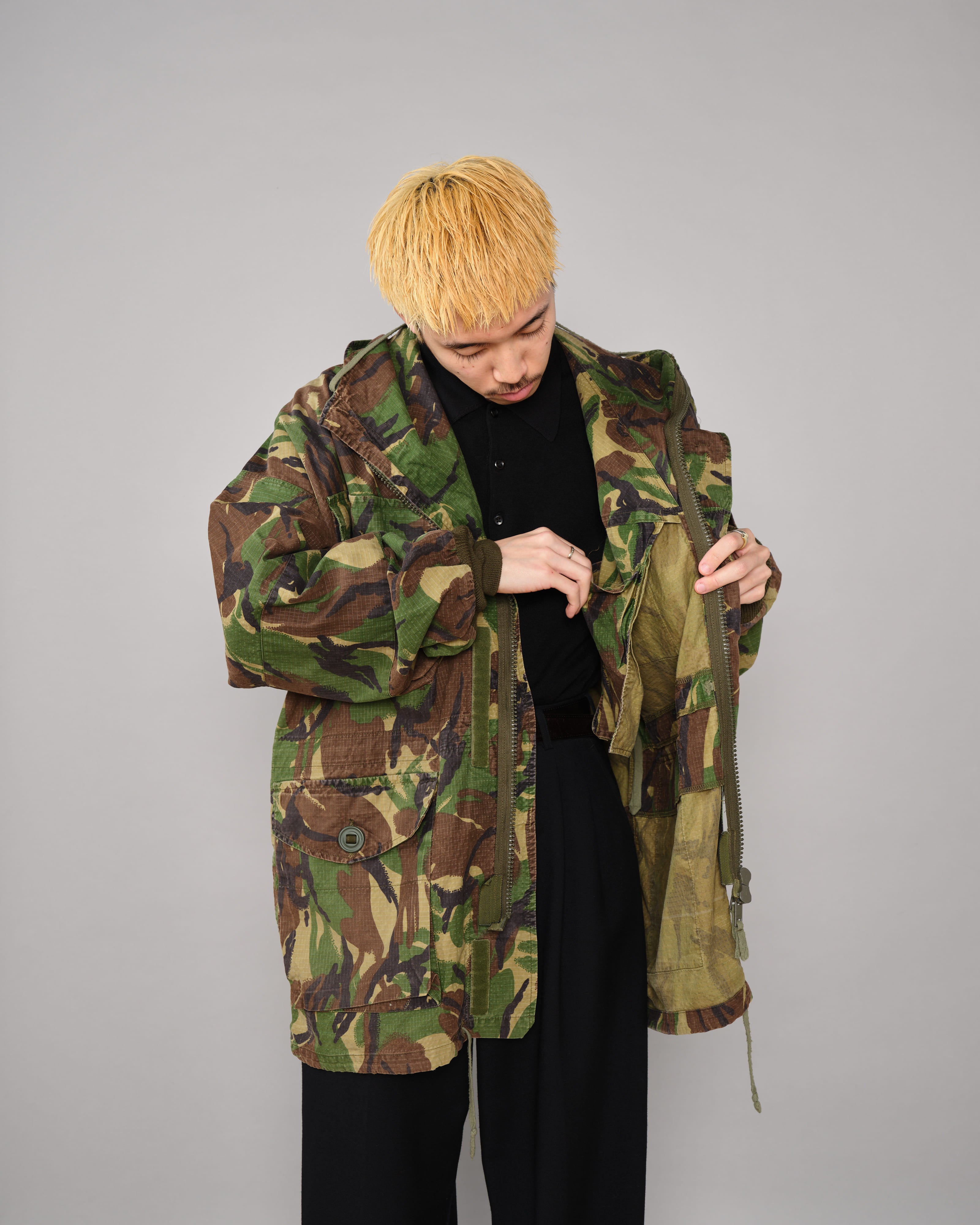 【~90's】British Vintage DPM Camouflage Ripstop Windproof Smock Made by SASS