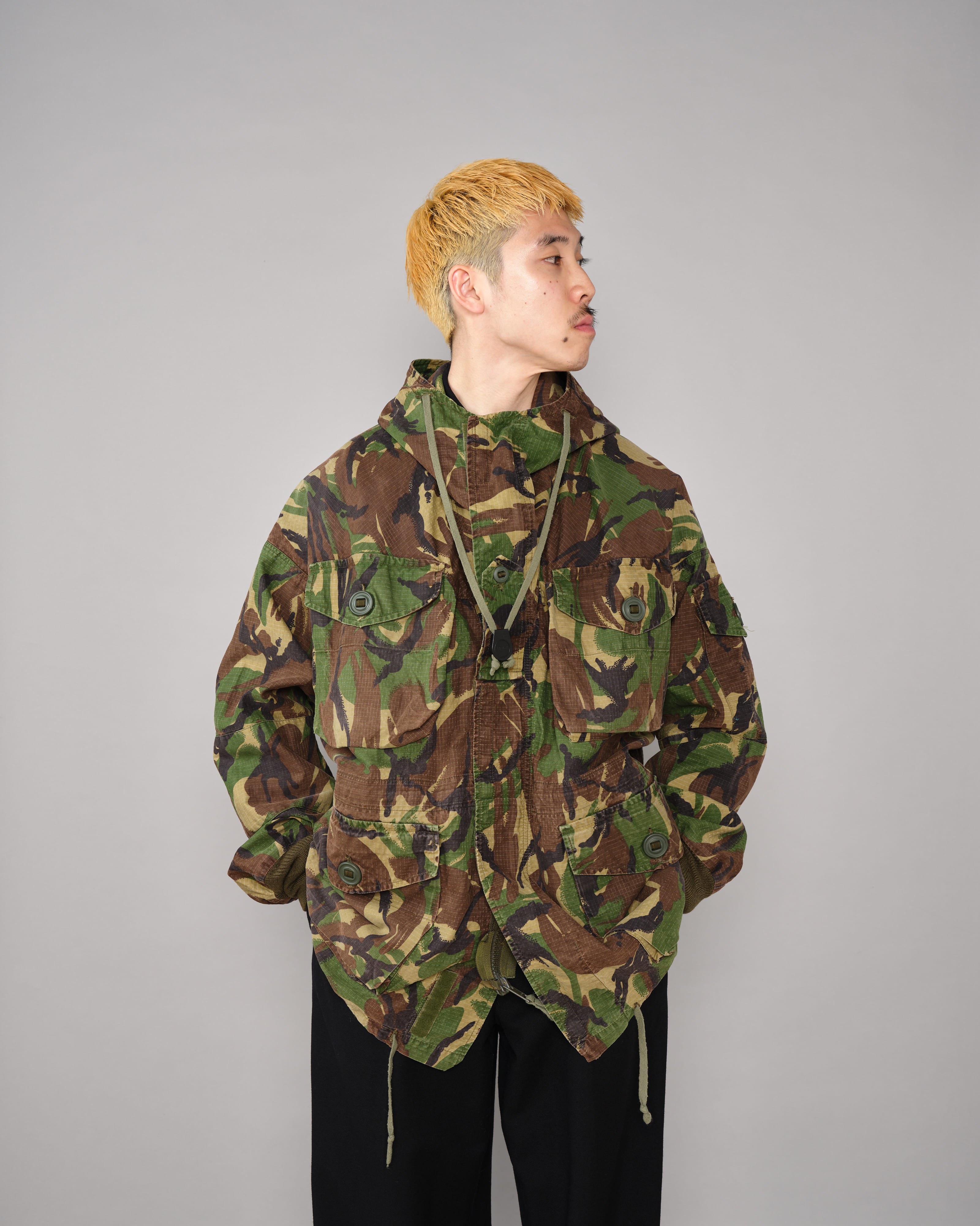 【~90's】British Vintage DPM Camouflage Ripstop Windproof Smock Made by SASS