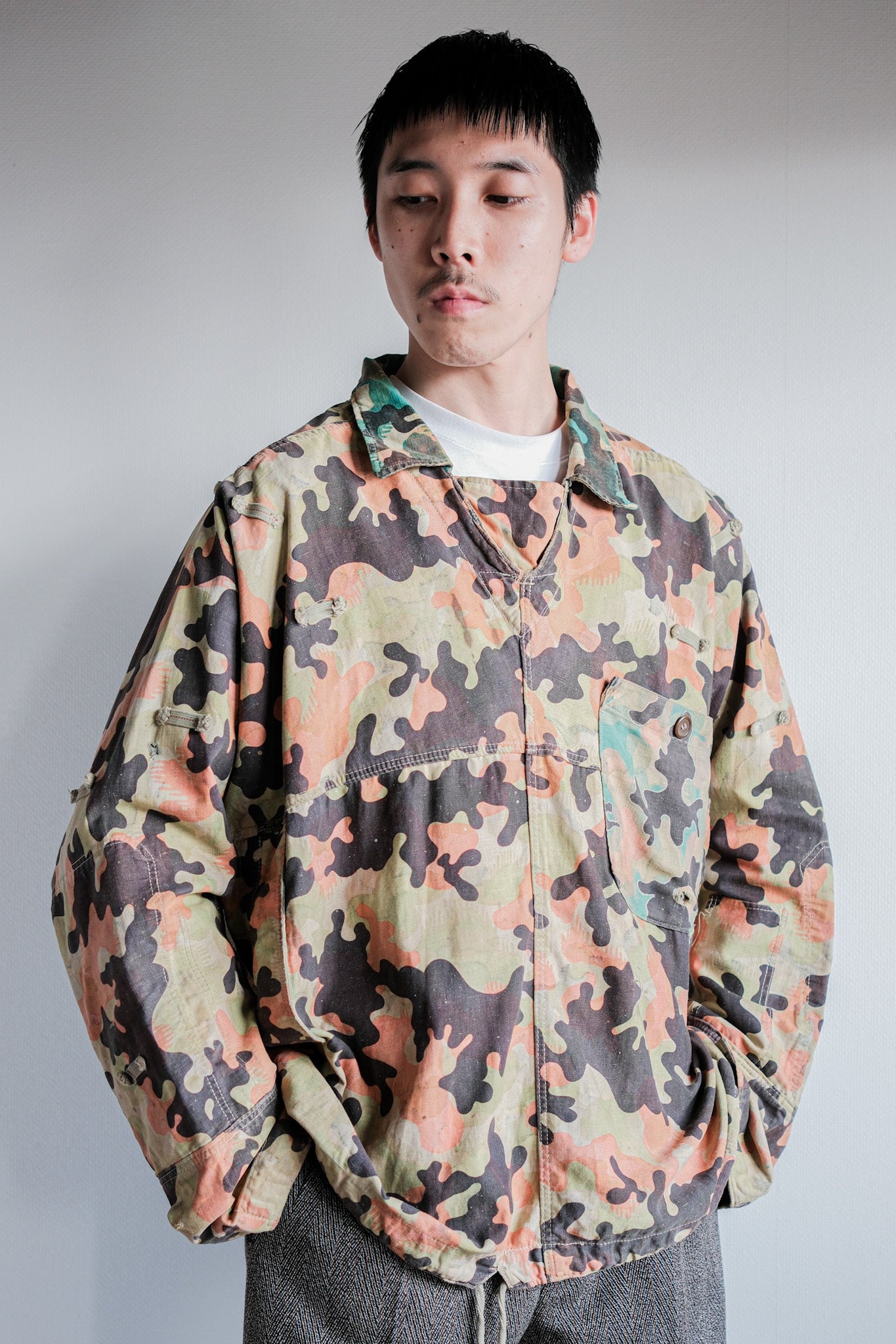 【~50's】Czechoslovakian Army Dubaky Camouflage Reversible Smock