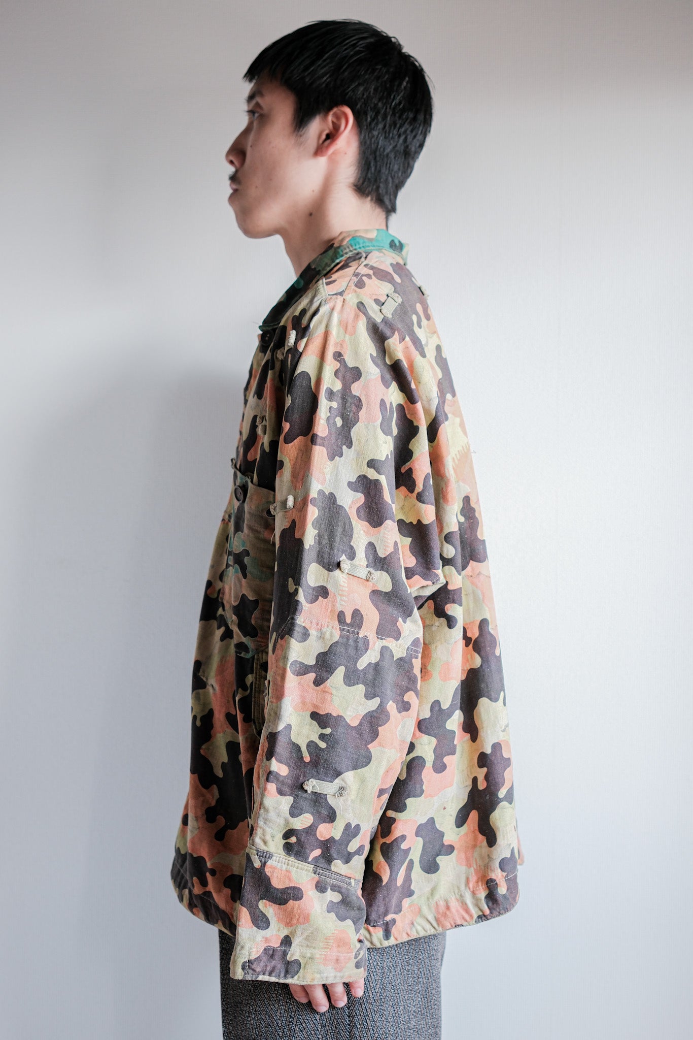 【~50's】Czechoslovakian Army Dubaky Camouflage Reversible Smock