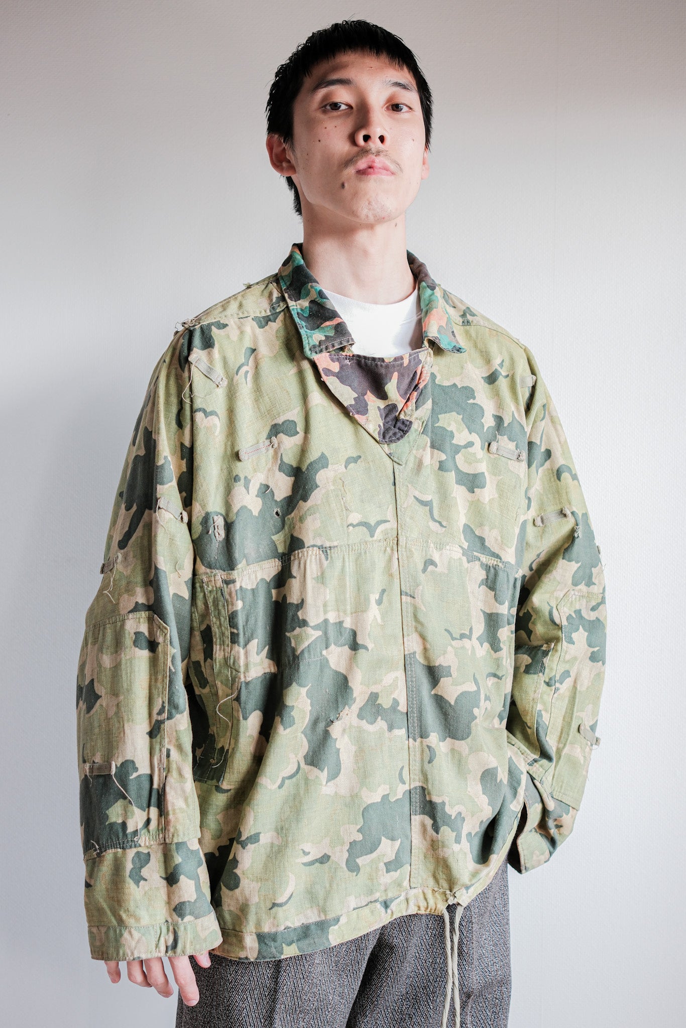 【~50's】Czechoslovakian Army Dubaky Camouflage Reversible Smock