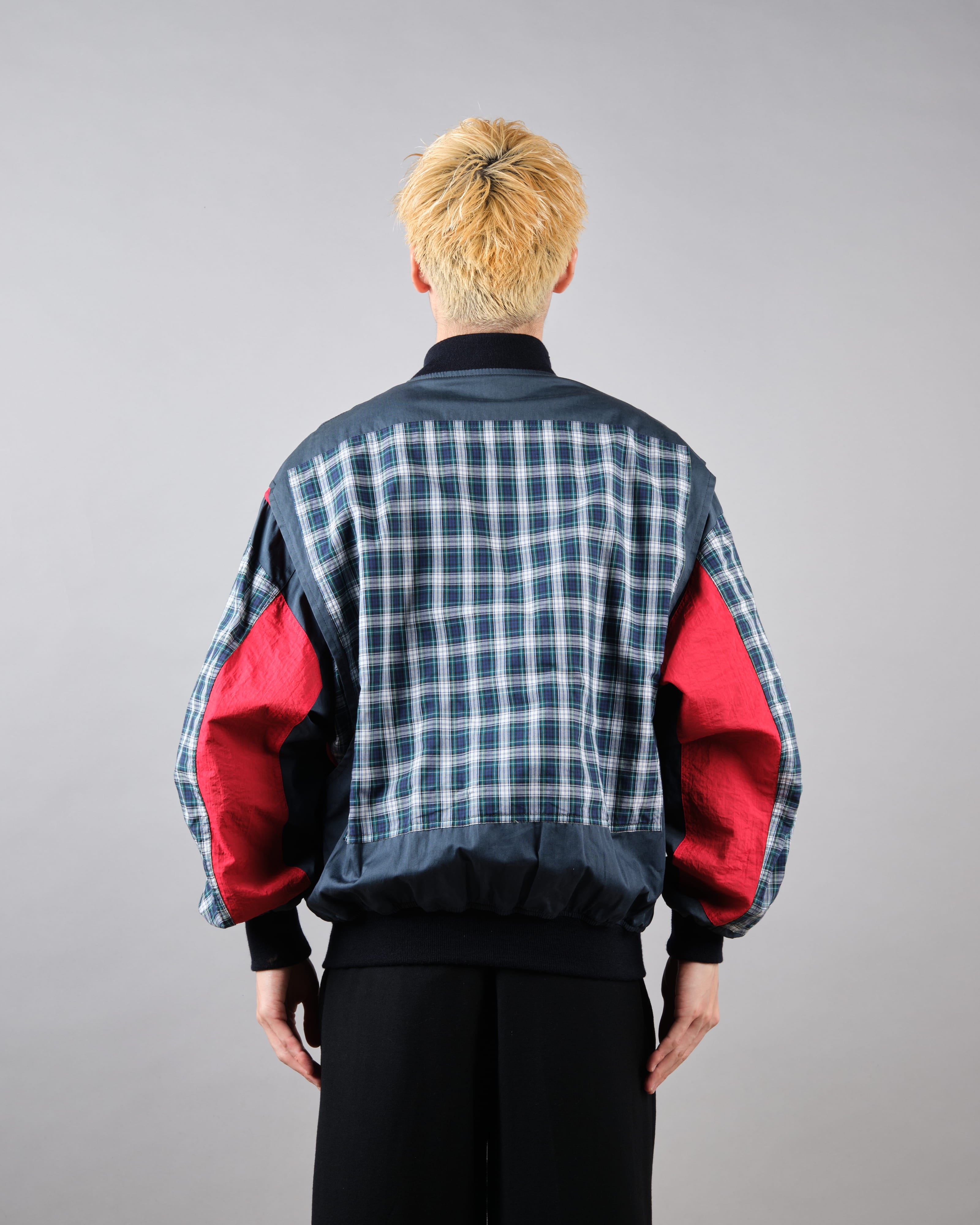 【~80's】Vintage Façonnable Cotton Nylon Crazy Pattern Blouson Size.5