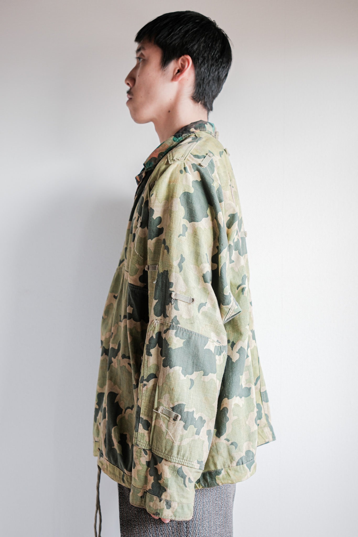 【~50's】Czechoslovakian Army Dubaky Camouflage Reversible Smock
