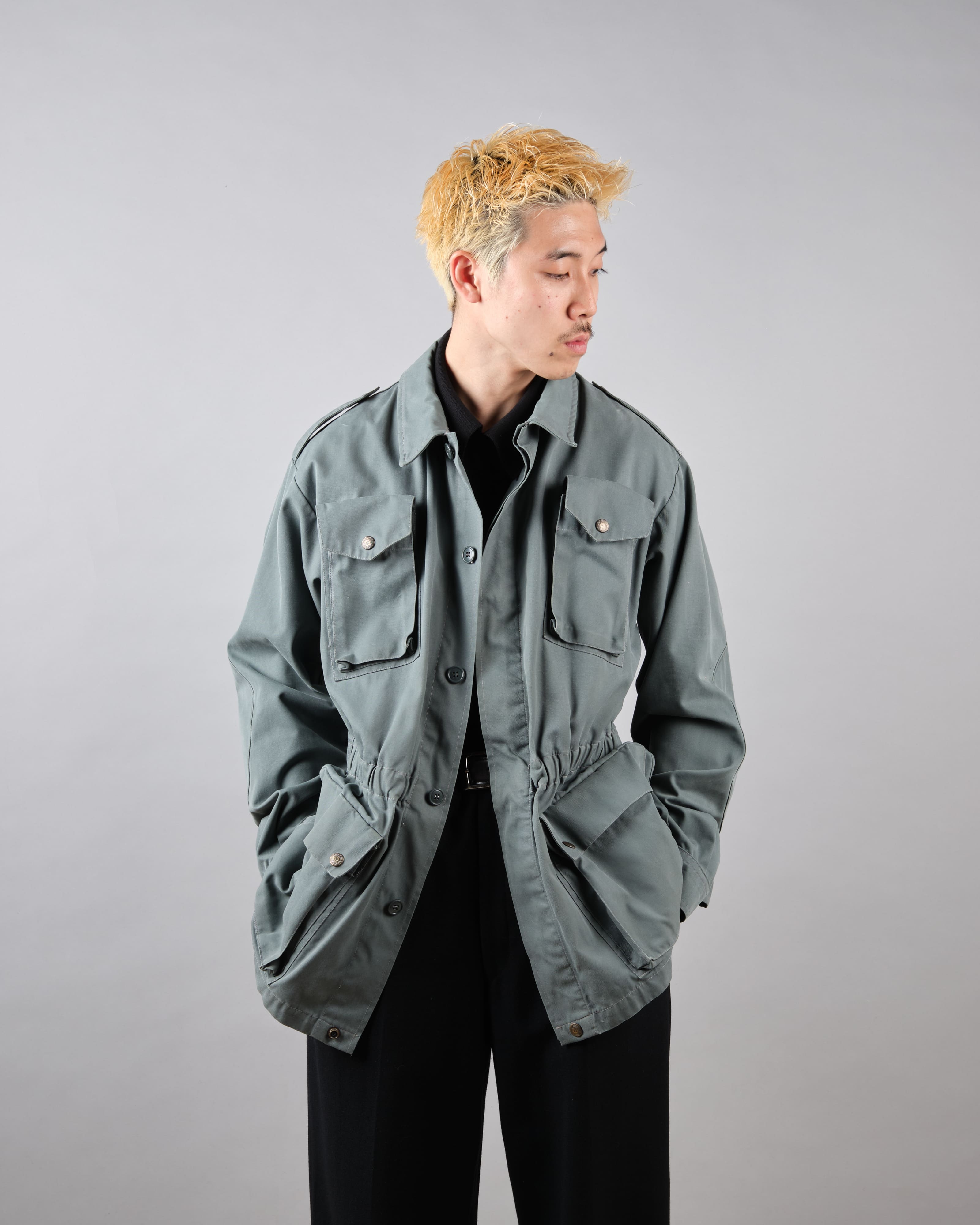 【~80's】Old Marithé François Girbaud Closed Sahariana Jacket