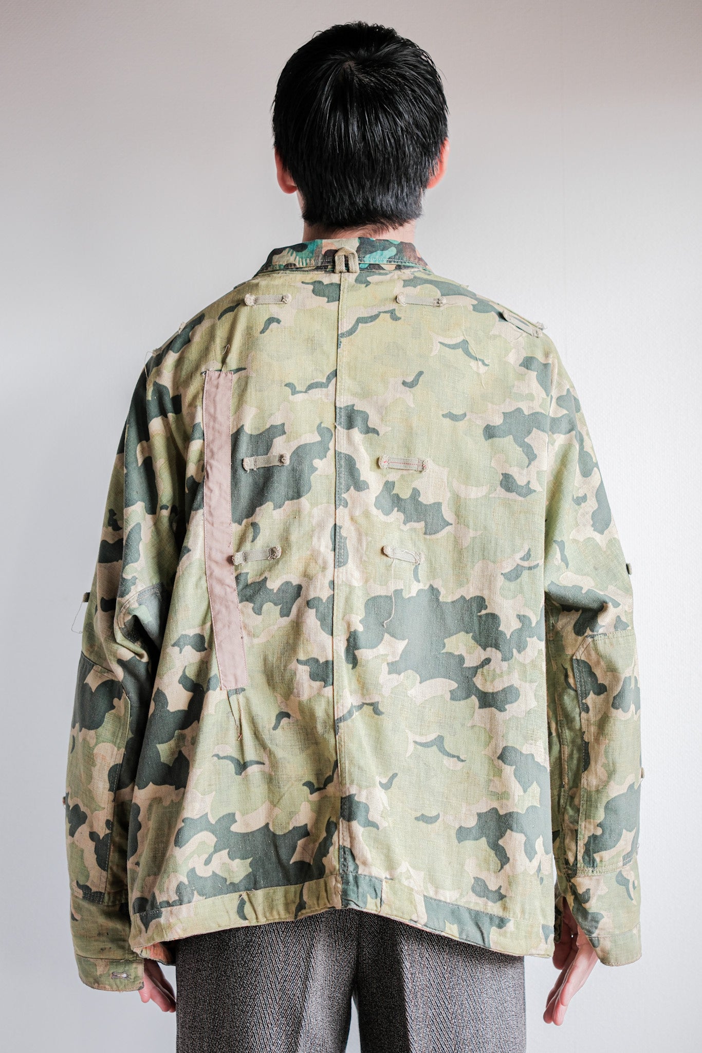 【~50's】Czechoslovakian Army Dubaky Camouflage Reversible Smock