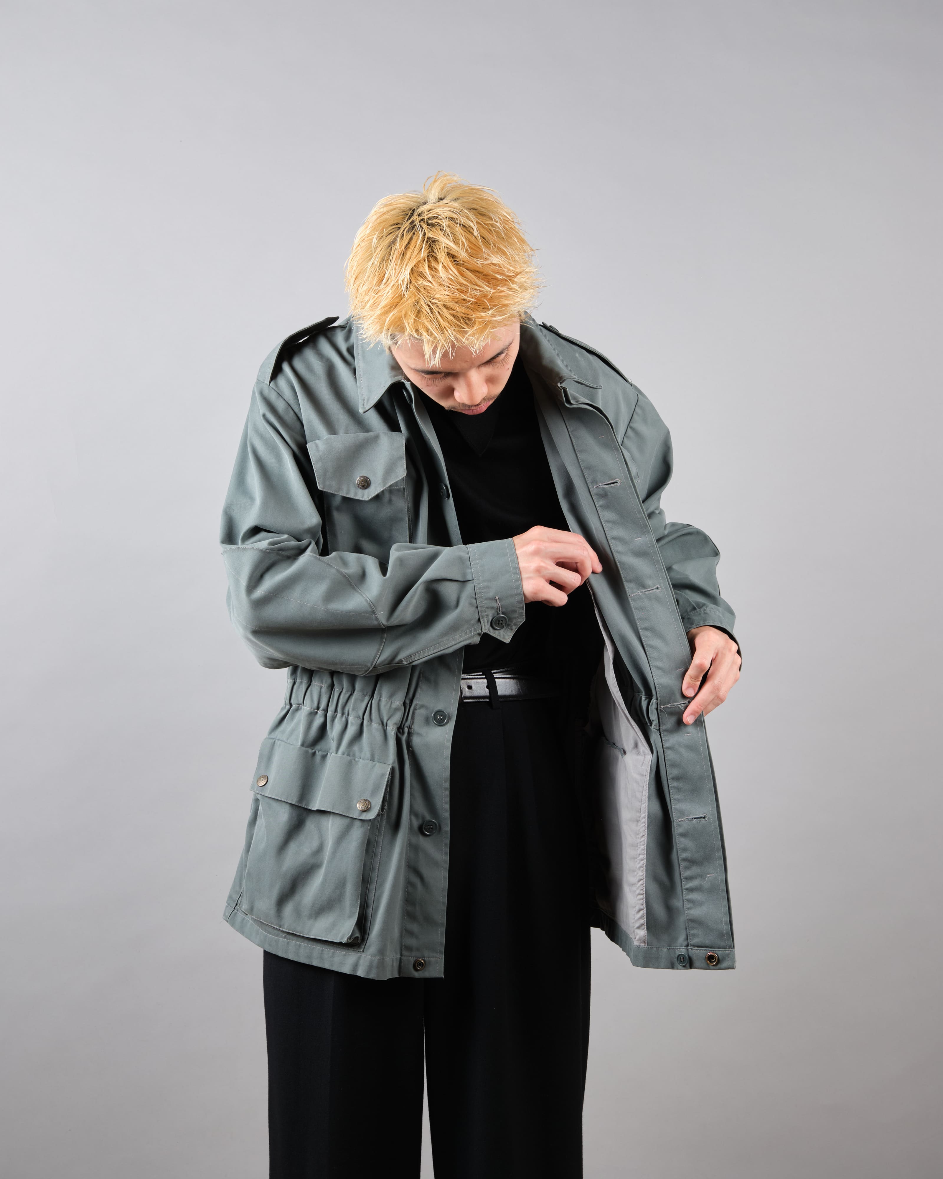 【~80's】Old Marithé François Girbaud Closed Sahariana Jacket