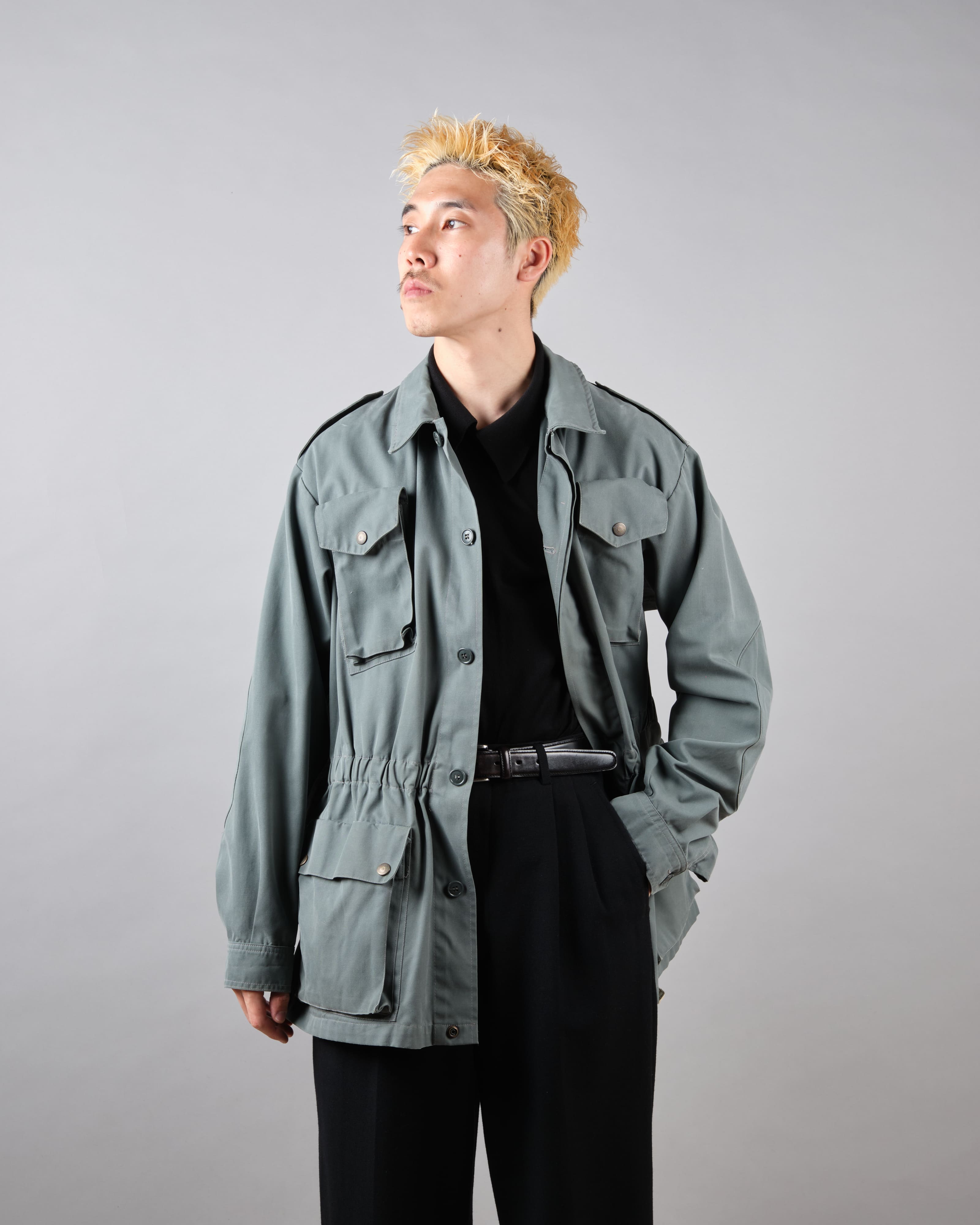 【~80's】Old Marithé François Girbaud Closed Sahariana Jacket
