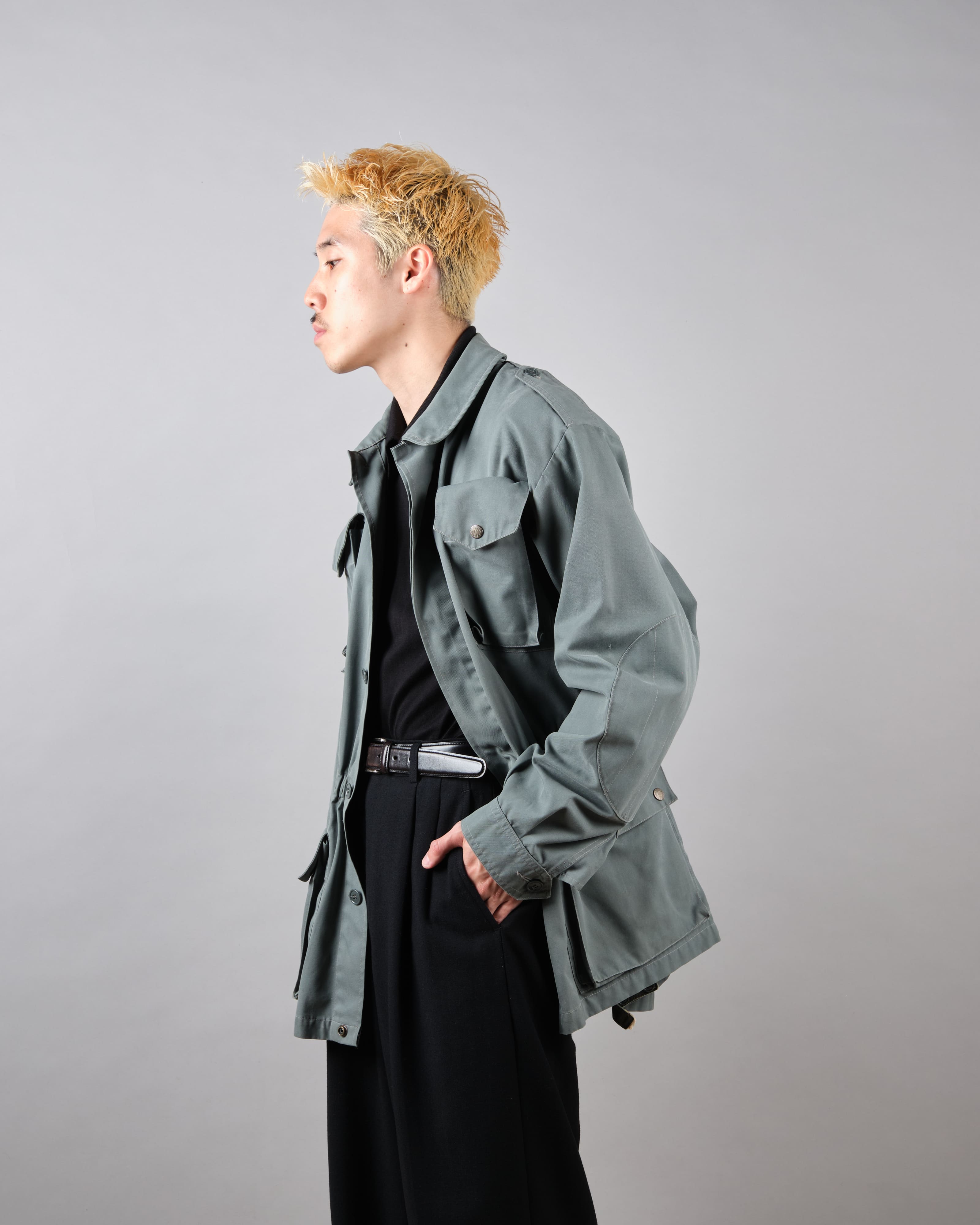 【~80's】Old Marithé François Girbaud Closed Sahariana Jacket