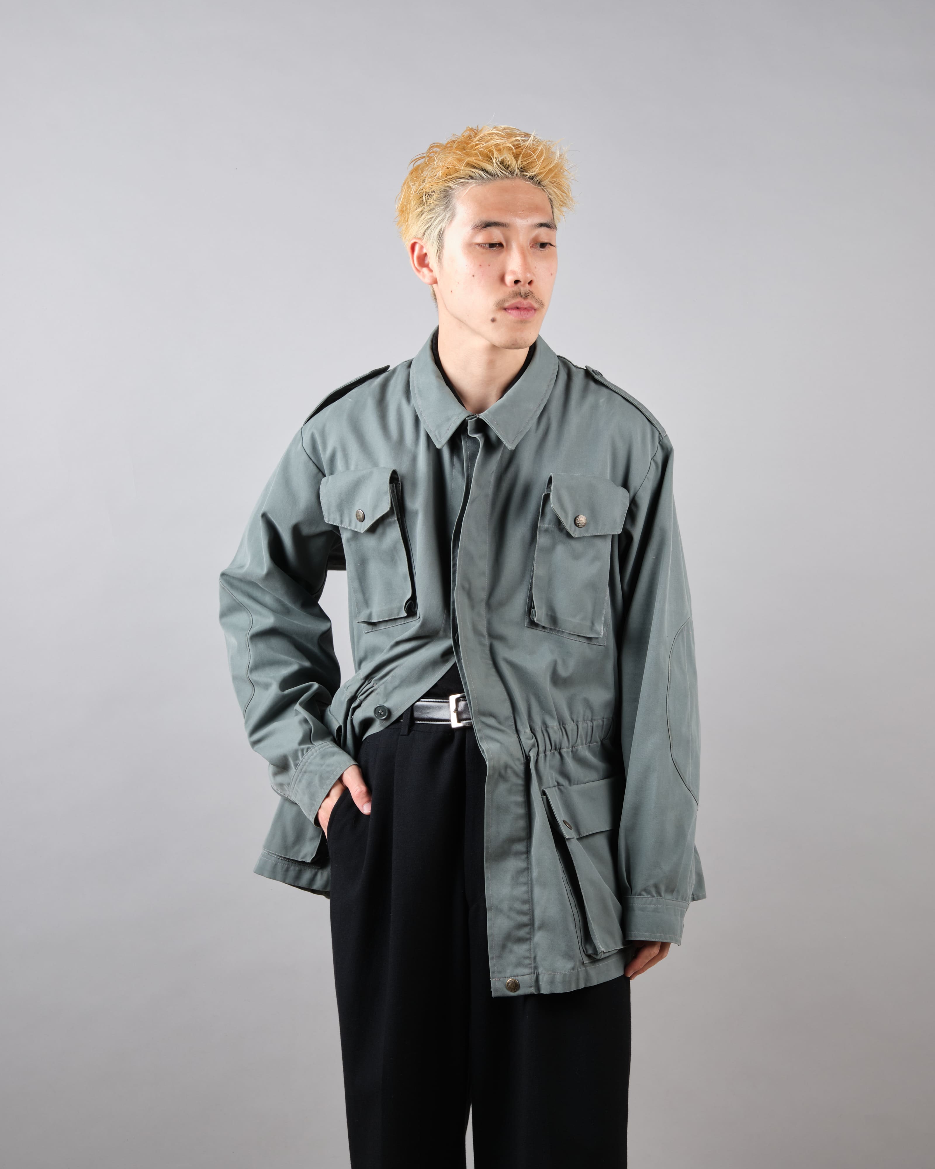 【~80's】Old Marithé François Girbaud Closed Sahariana Jacket