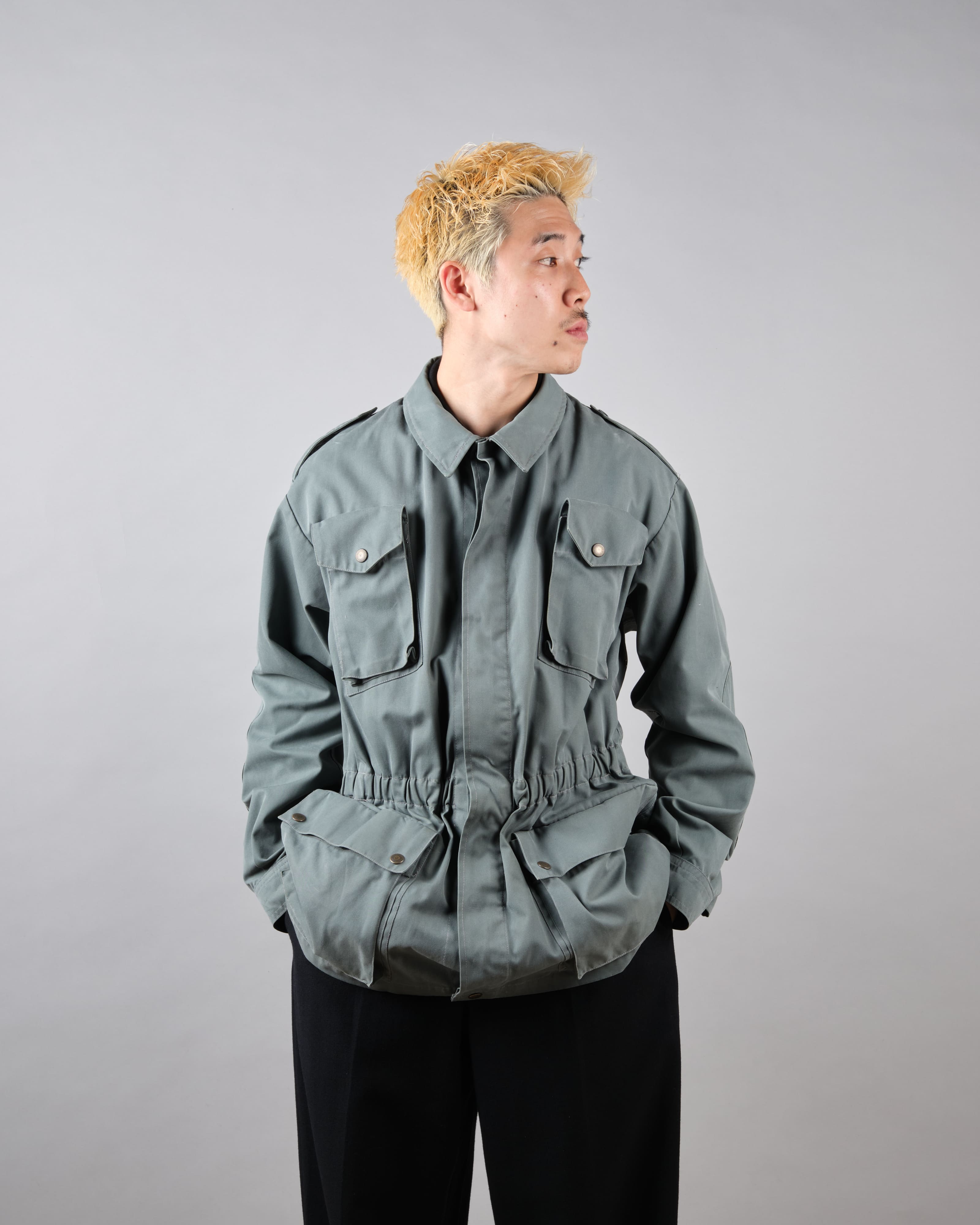 【~80's】Old Marithé François Girbaud Closed Sahariana Jacket