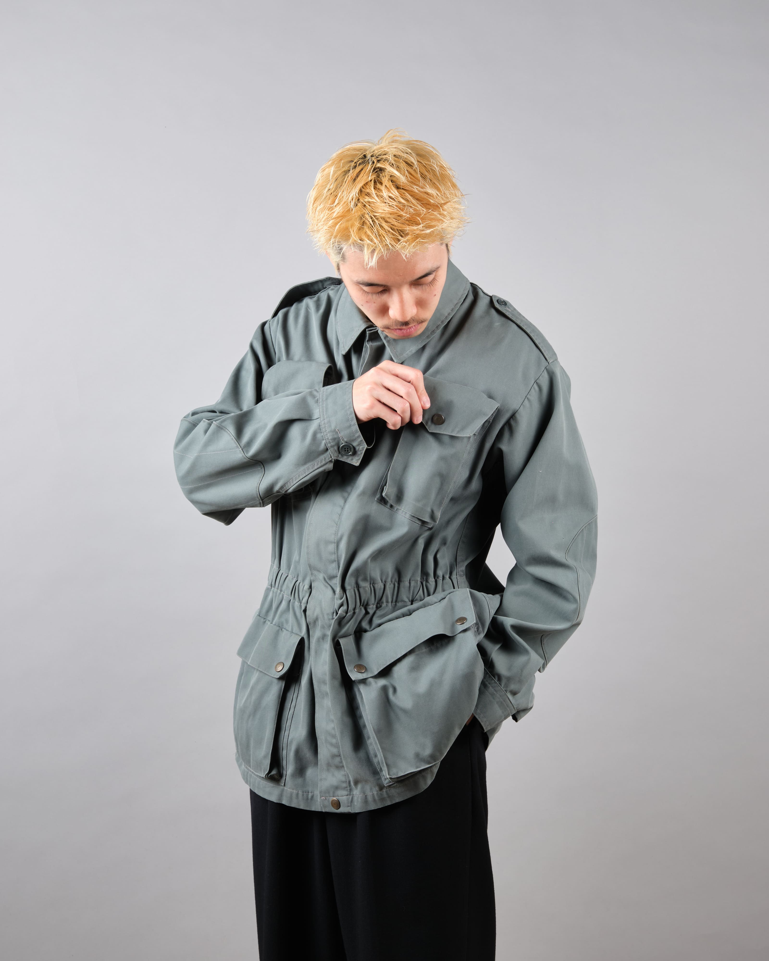 【~80's】Old Marithé François Girbaud Closed Sahariana Jacket