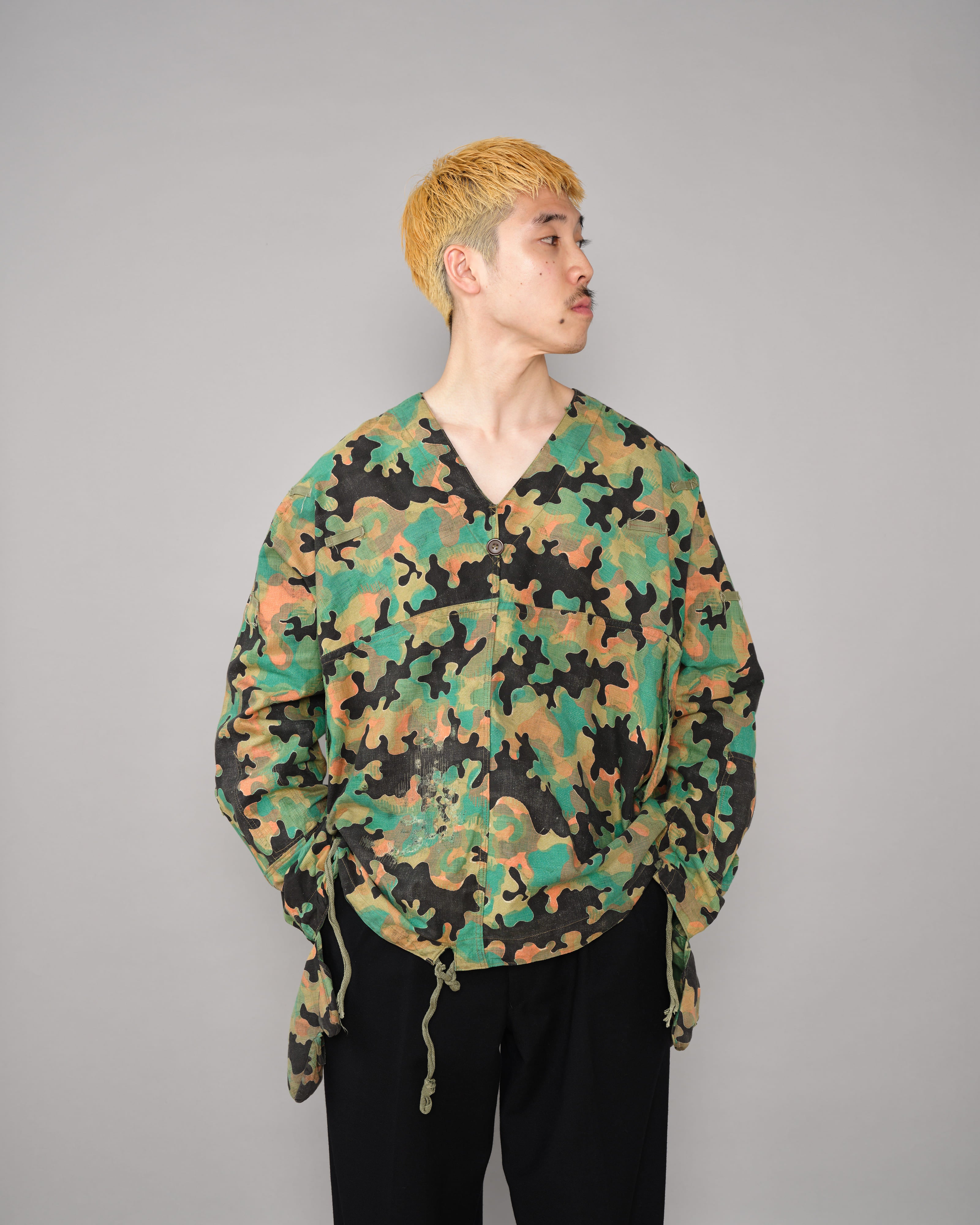 【~50’s】Czechoslovakian Army Dubaky Camouflage Reversible Smock With Gloves "Modified"