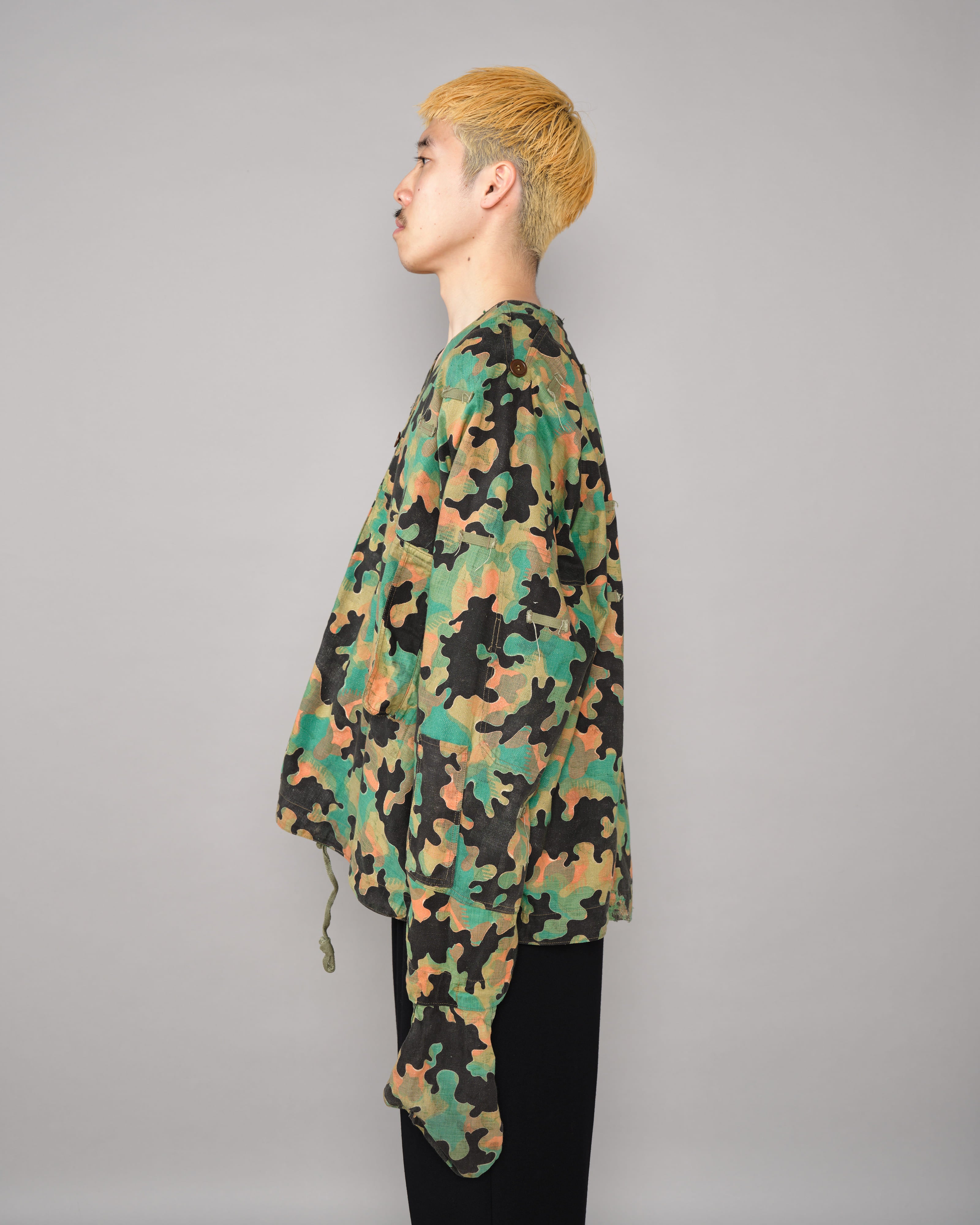 【~50’s】Czechoslovakian Army Dubaky Camouflage Reversible Smock With Gloves "Modified"