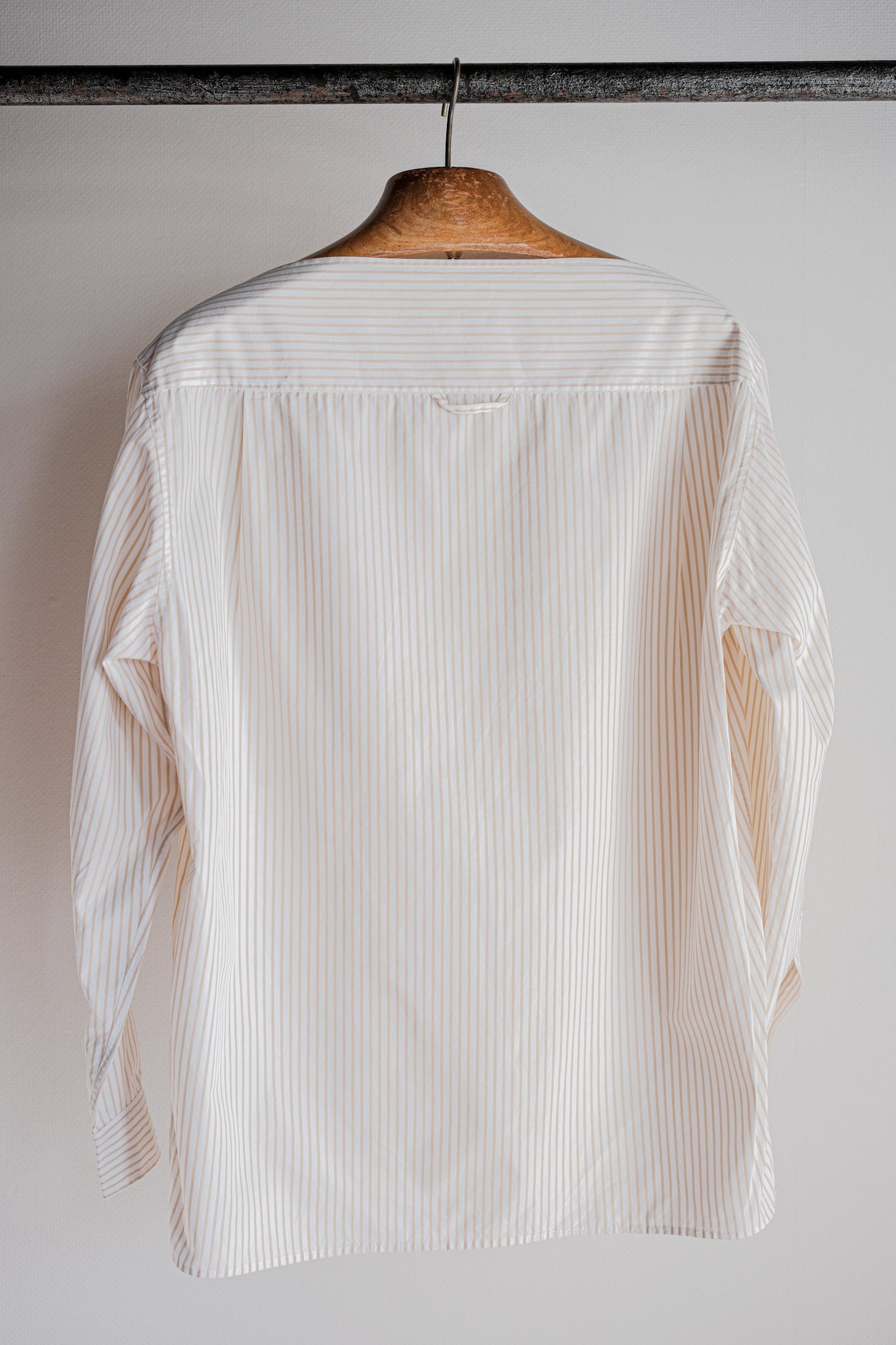 【~00's】Old Hermès Paris Boat Neck Cotton Striped Shirt Size.40 by Martin Margiela