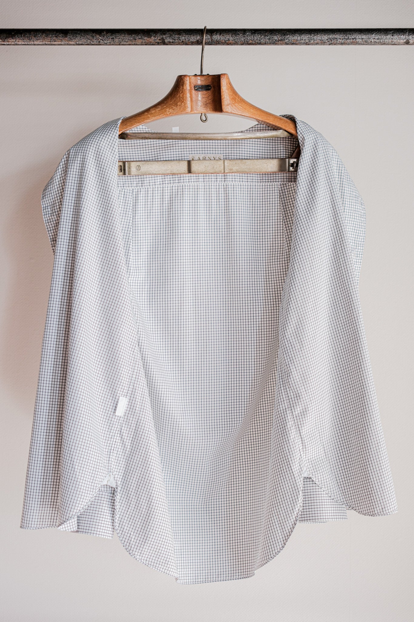 【~00's】Old ARNYS PARIS Cotton Checked Dress Shirt Size.39