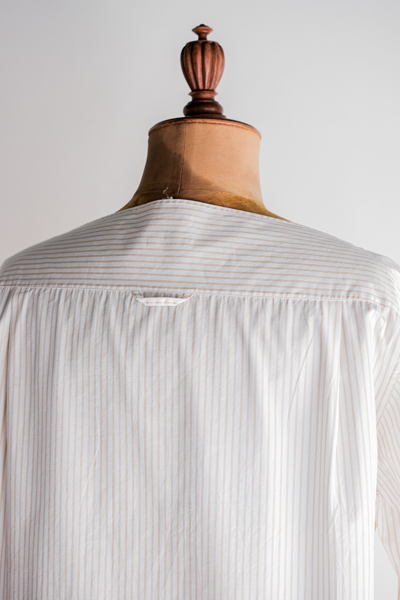 【~00's】Old Hermès Paris Boat Neck Cotton Striped Shirt Size.40 by Martin Margiela