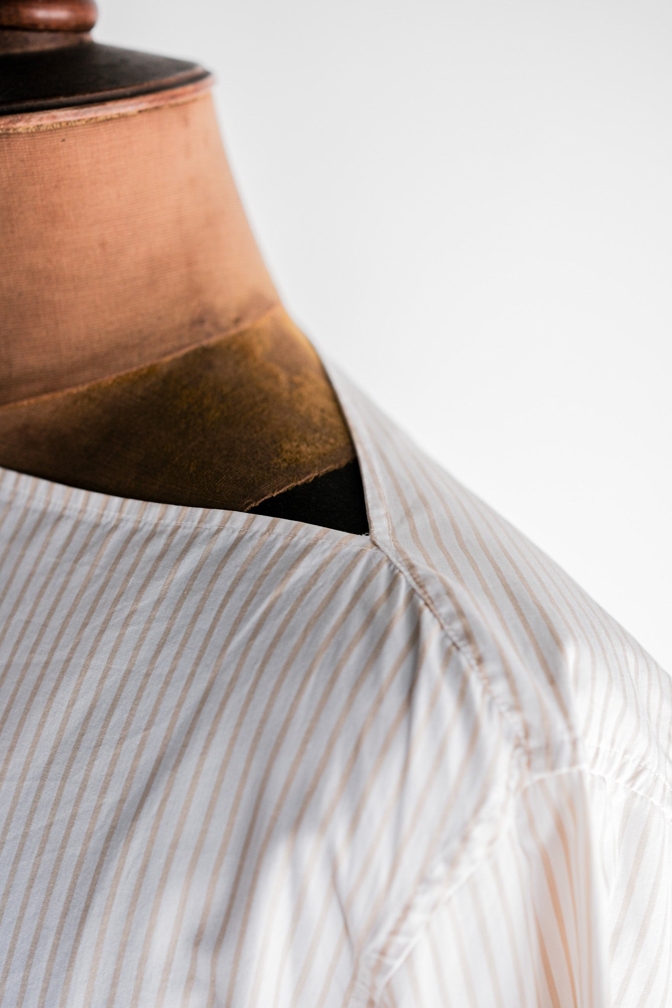 【~00's】Old Hermès Paris Boat Neck Cotton Striped Shirt Size.40 by Martin Margiela