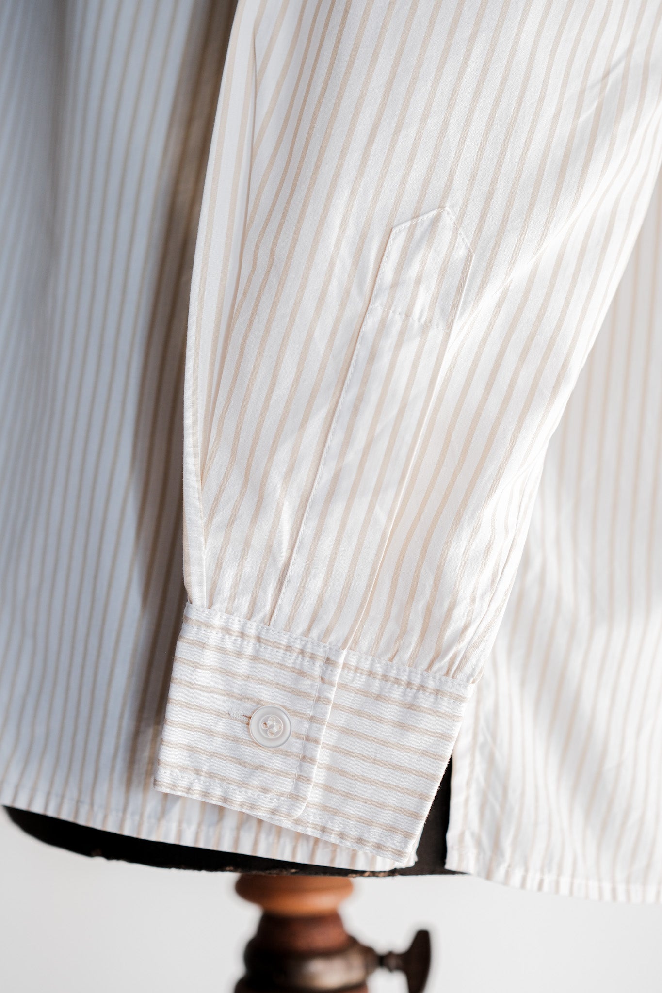 【~00's】Old Hermès Paris Boat Neck Cotton Striped Shirt Size.40 by Martin Margiela