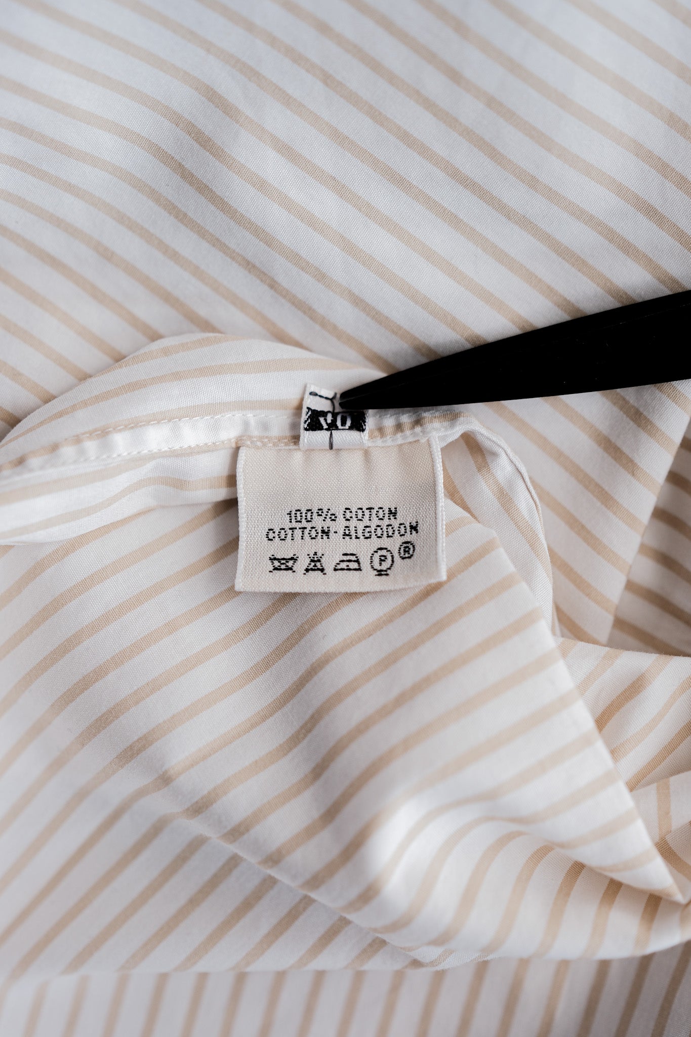【~00's】Old Hermès Paris Boat Neck Cotton Striped Shirt Size.40 by Martin Margiela
