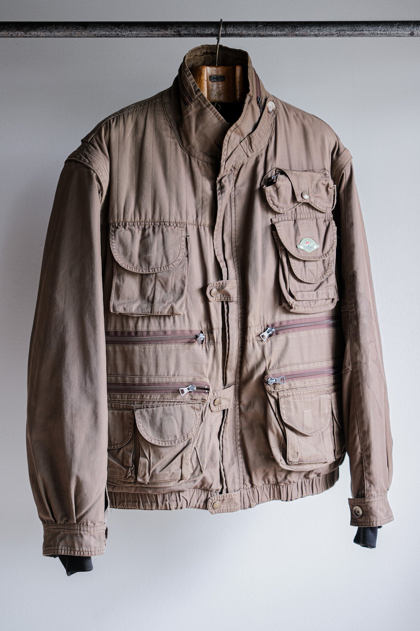 【~90's】Old Renoma Paris Detachable Sleeve Multi Pocket Jacket With Liner