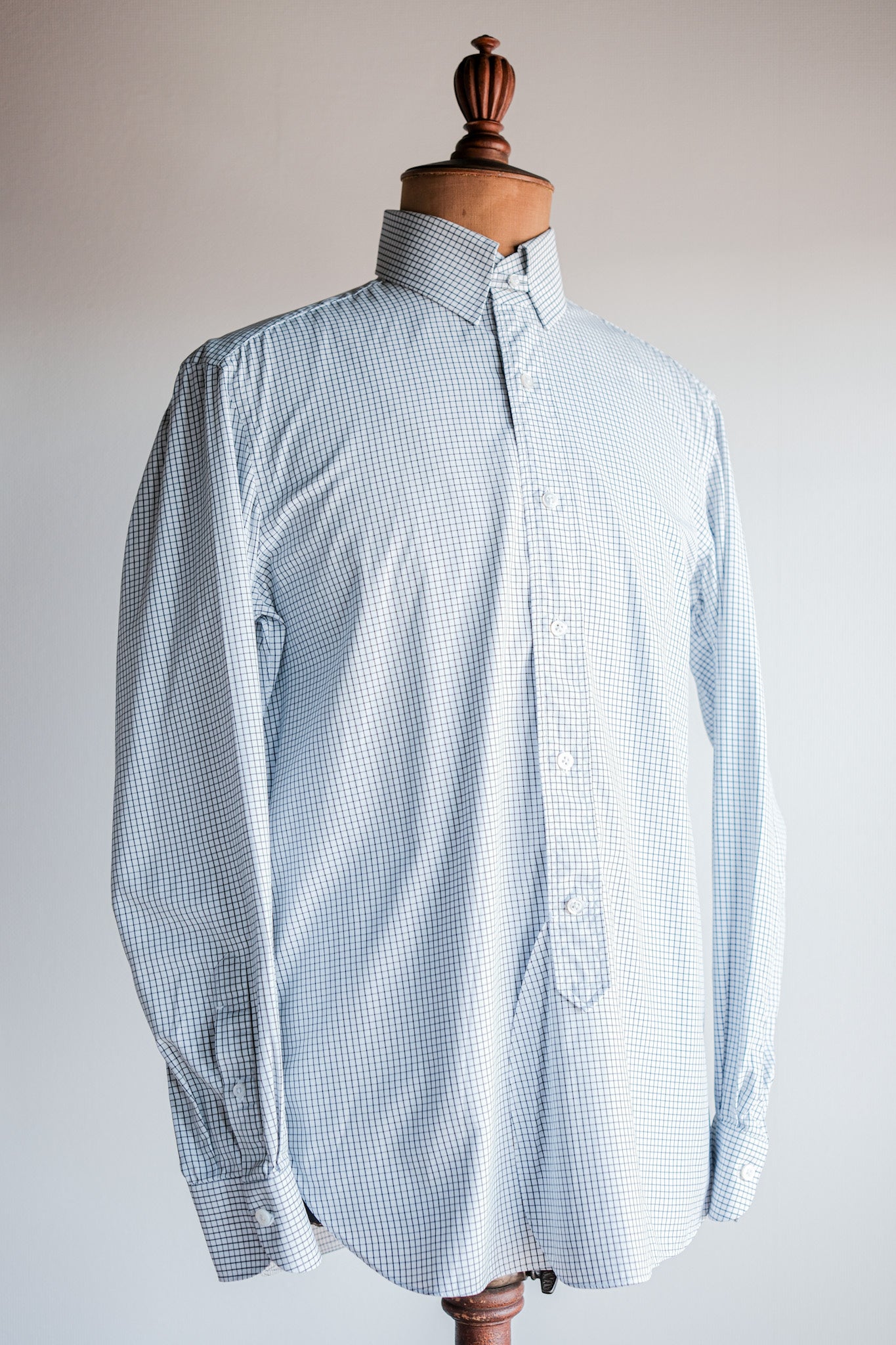 【~00's】Old ARNYS PARIS Cotton Checked Dress Shirt Size.39