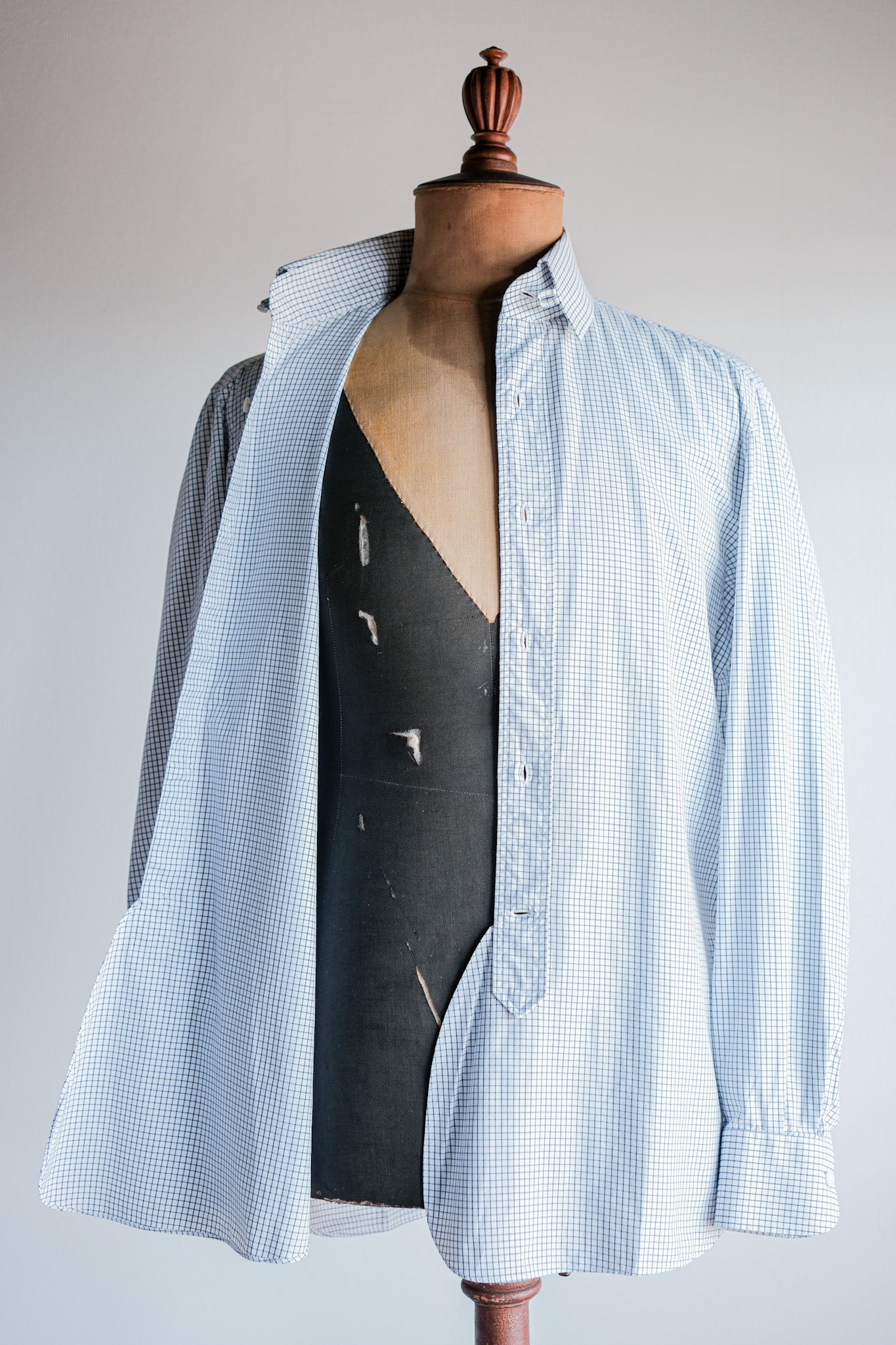 【~00's】Old ARNYS PARIS Cotton Checked Dress Shirt Size.39