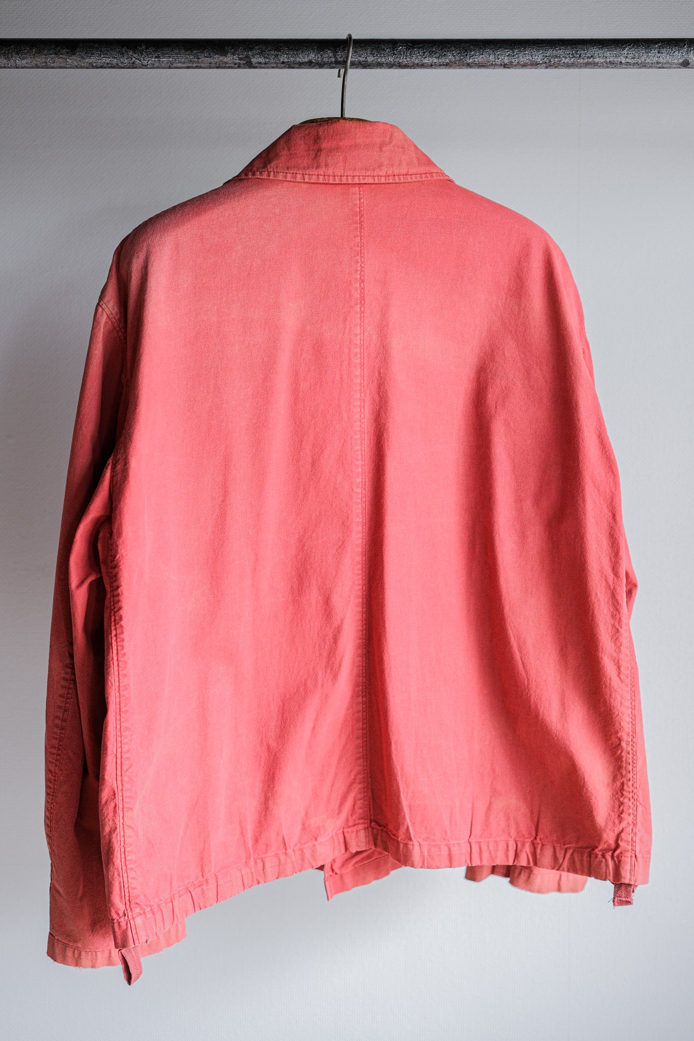 【94SS】Old STONE ISLAND Garment Dyed Double Breasted Cotton Jacket Size.L "Green Edge"