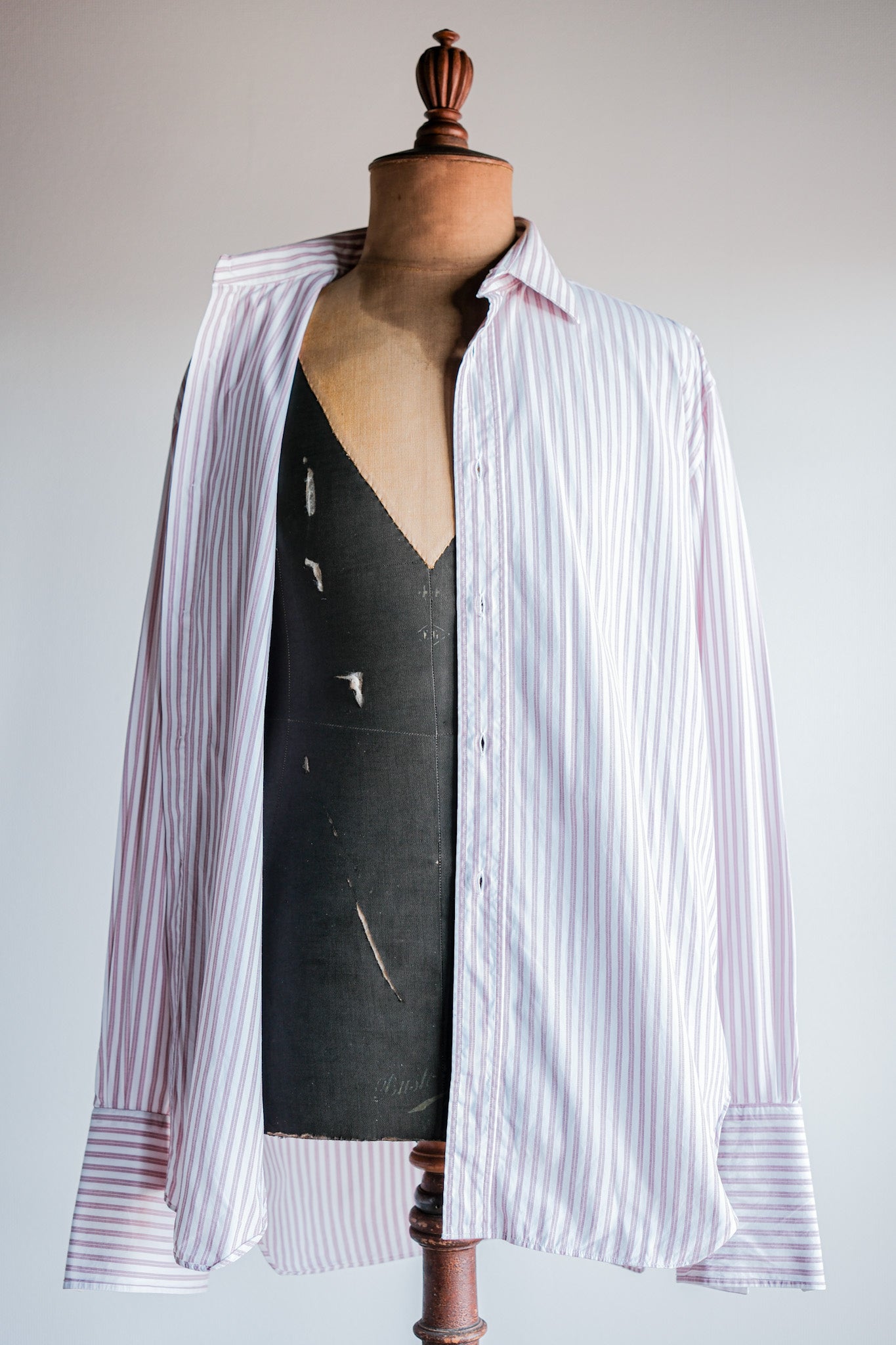 【~00's】Old ARNYS PARIS Cotton Striped Dress Shirt Size.41