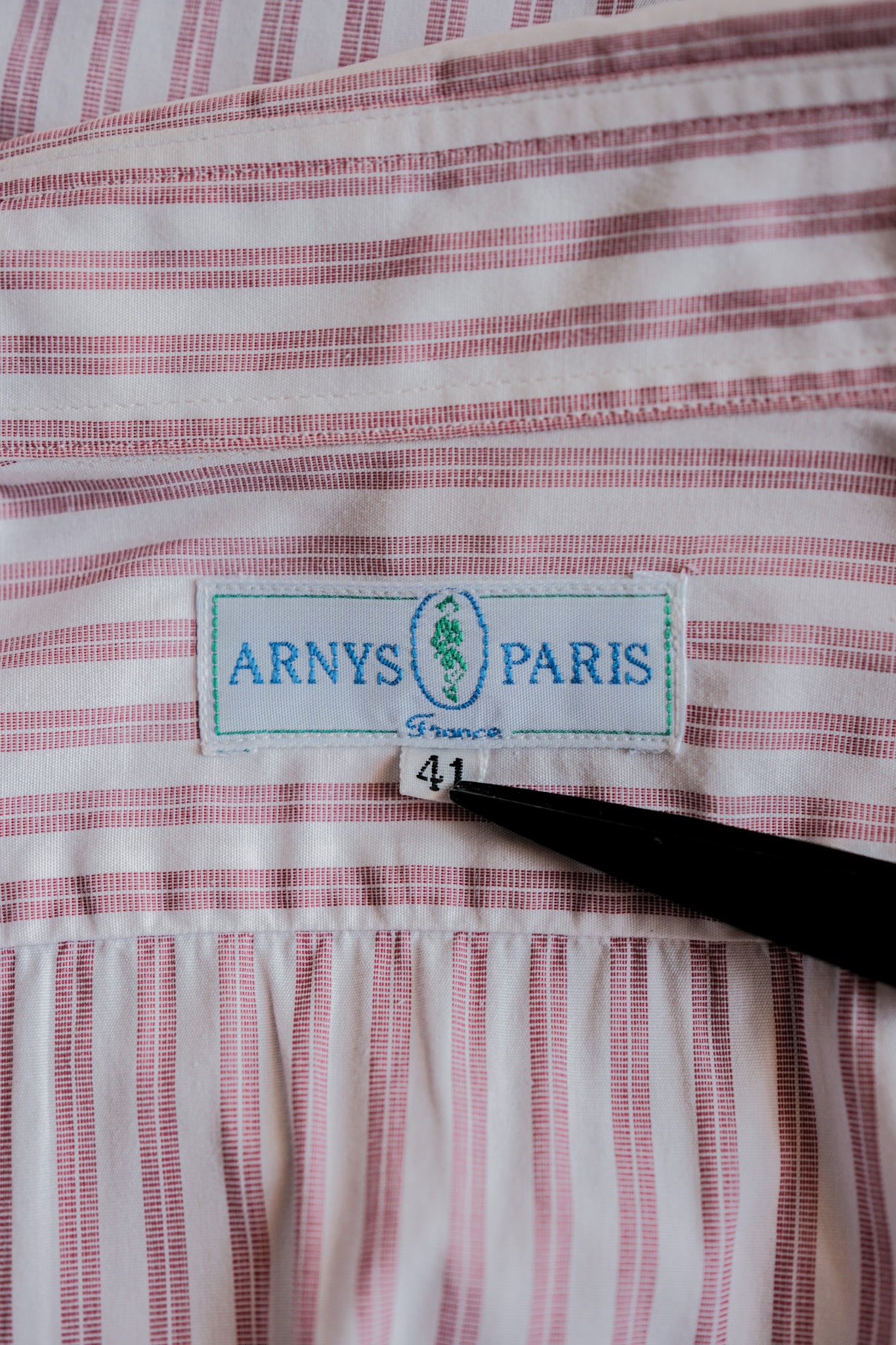 【~00's】Old ARNYS PARIS Cotton Striped Dress Shirt Size.41