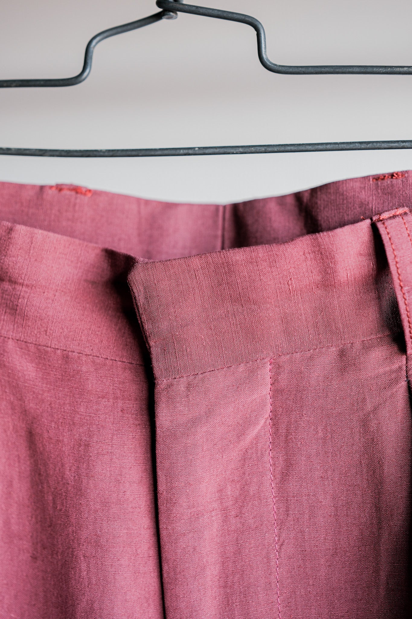 【~00's】Old ARNYS PARIS In Tuck Turn Up Linen Silk Trousers Size.42